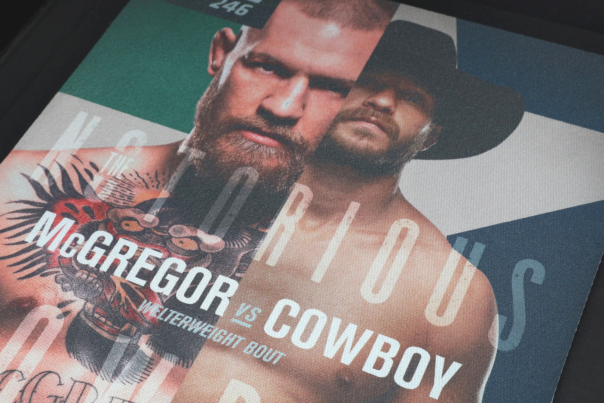 UFC 246: McGregor vs Cowboy Limited Edition Canvas Poster