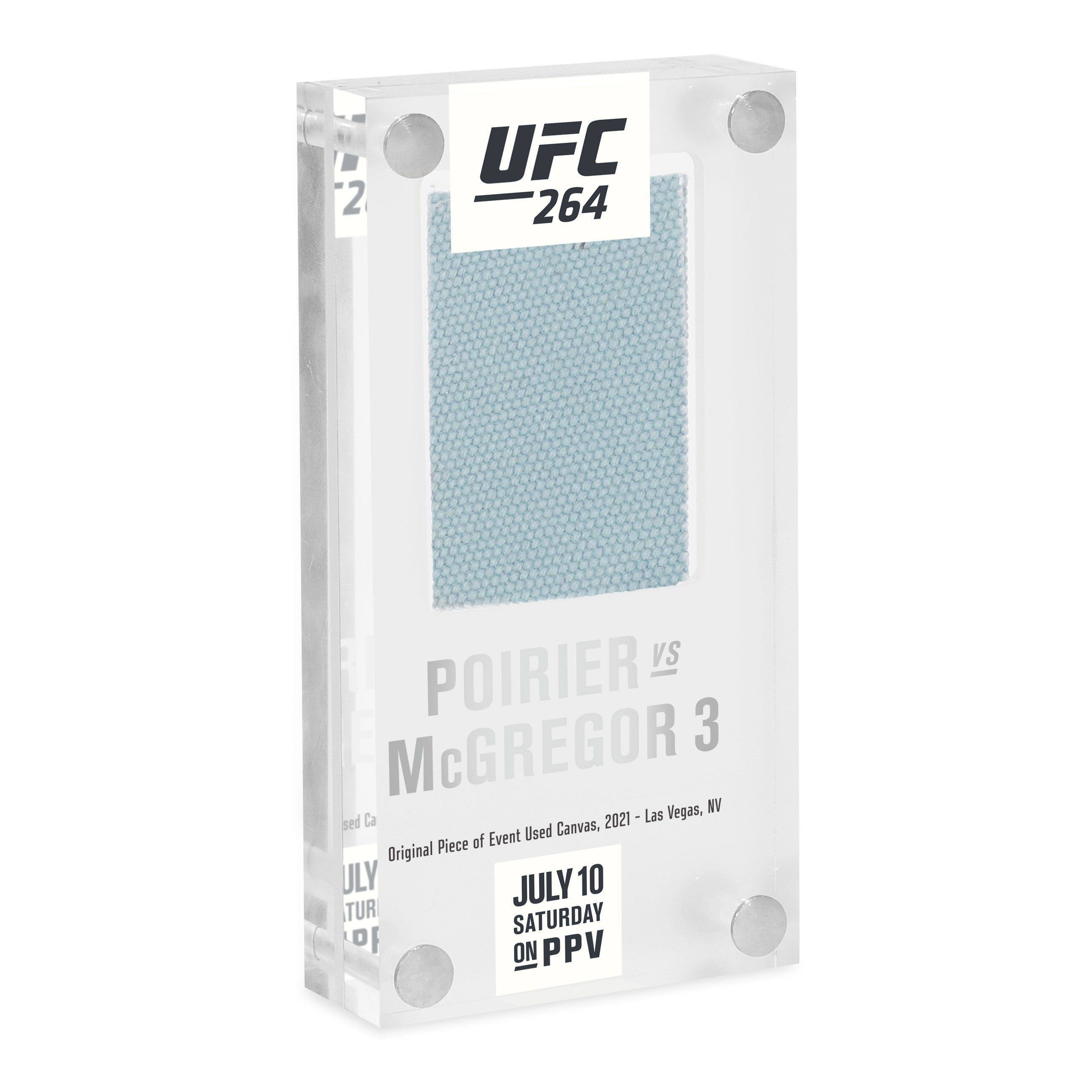 UFC 264: Dustin Poirier vs Conor McGregor 3 Canvas in Acrylic