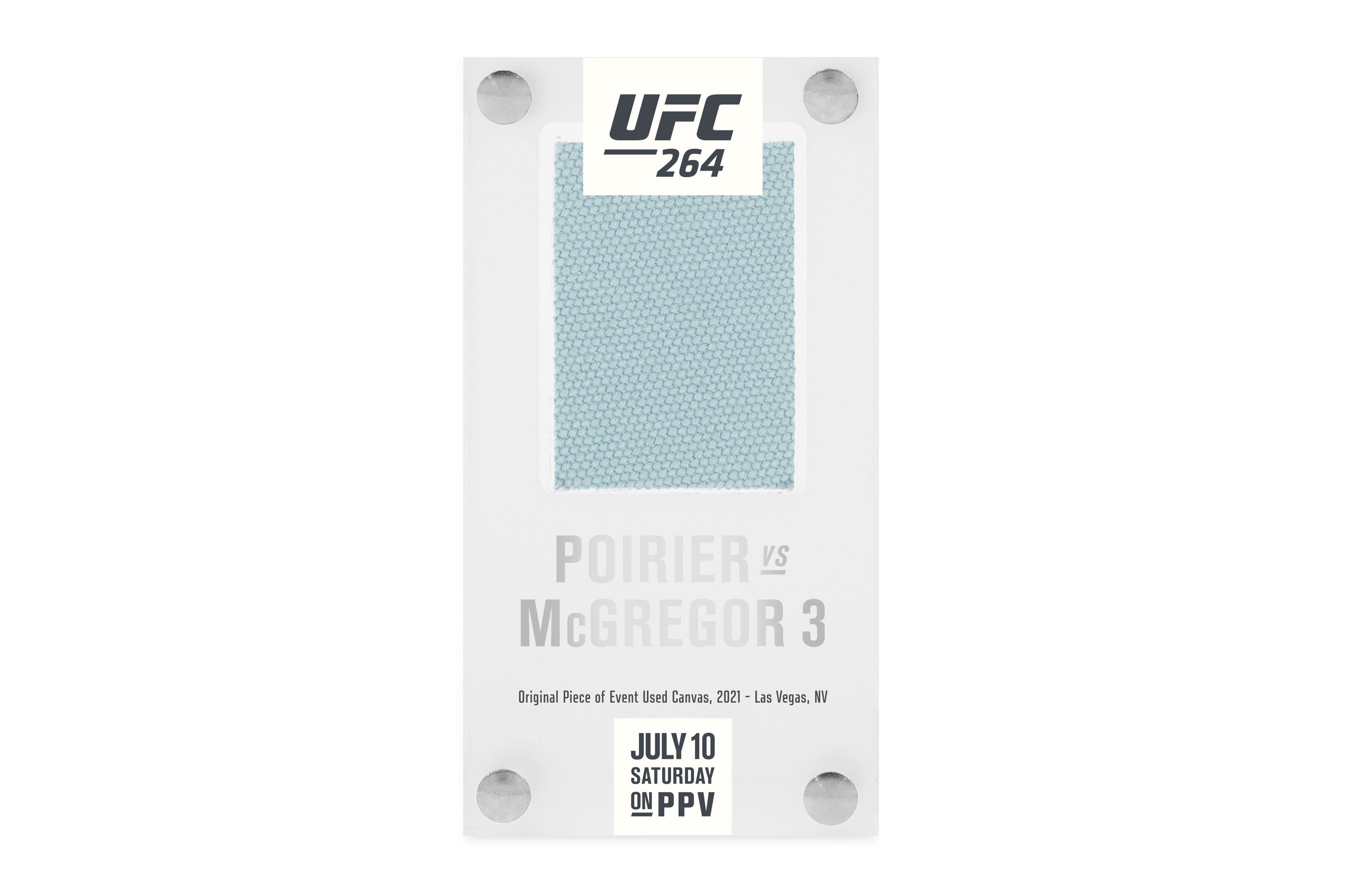 UFC 264: Dustin Poirier vs Conor McGregor 3 Canvas in Acrylic