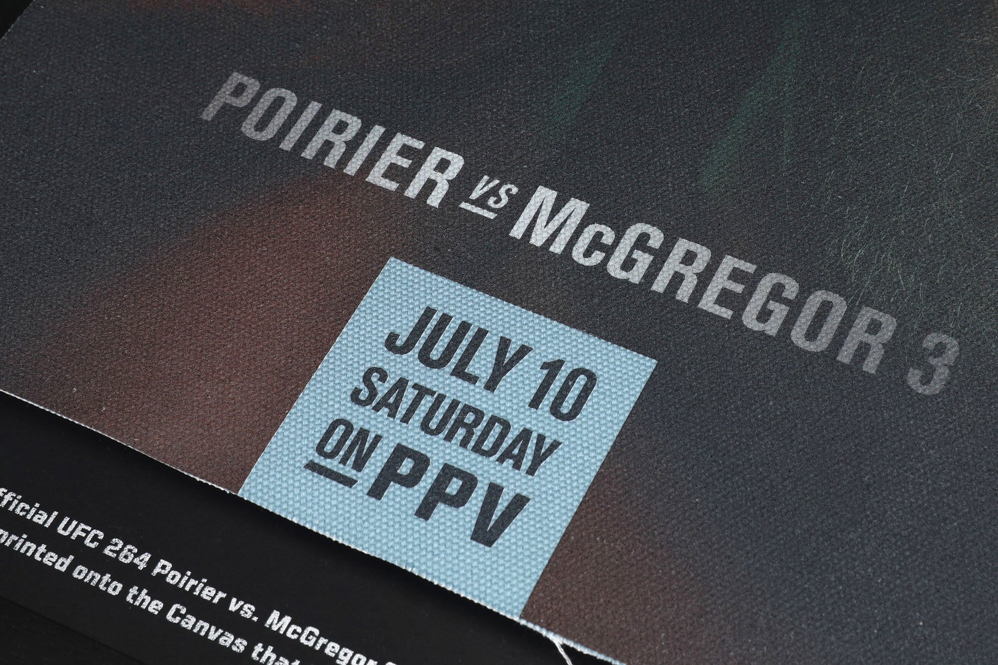 UFC 264: Poirier vs McGregor Canvas Poster