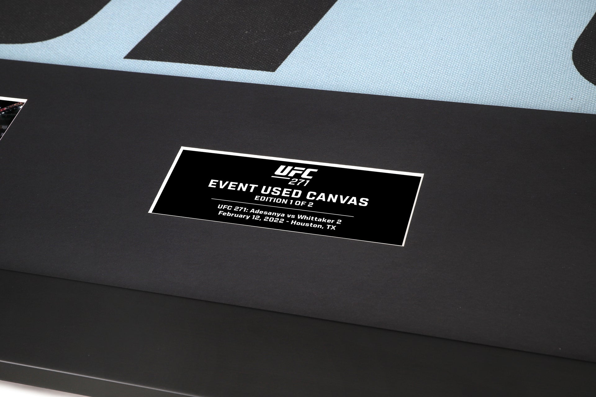 UFC 271: Adesanya vs Whittaker 2 UFC Logo Canvas & Photo - Edition 1