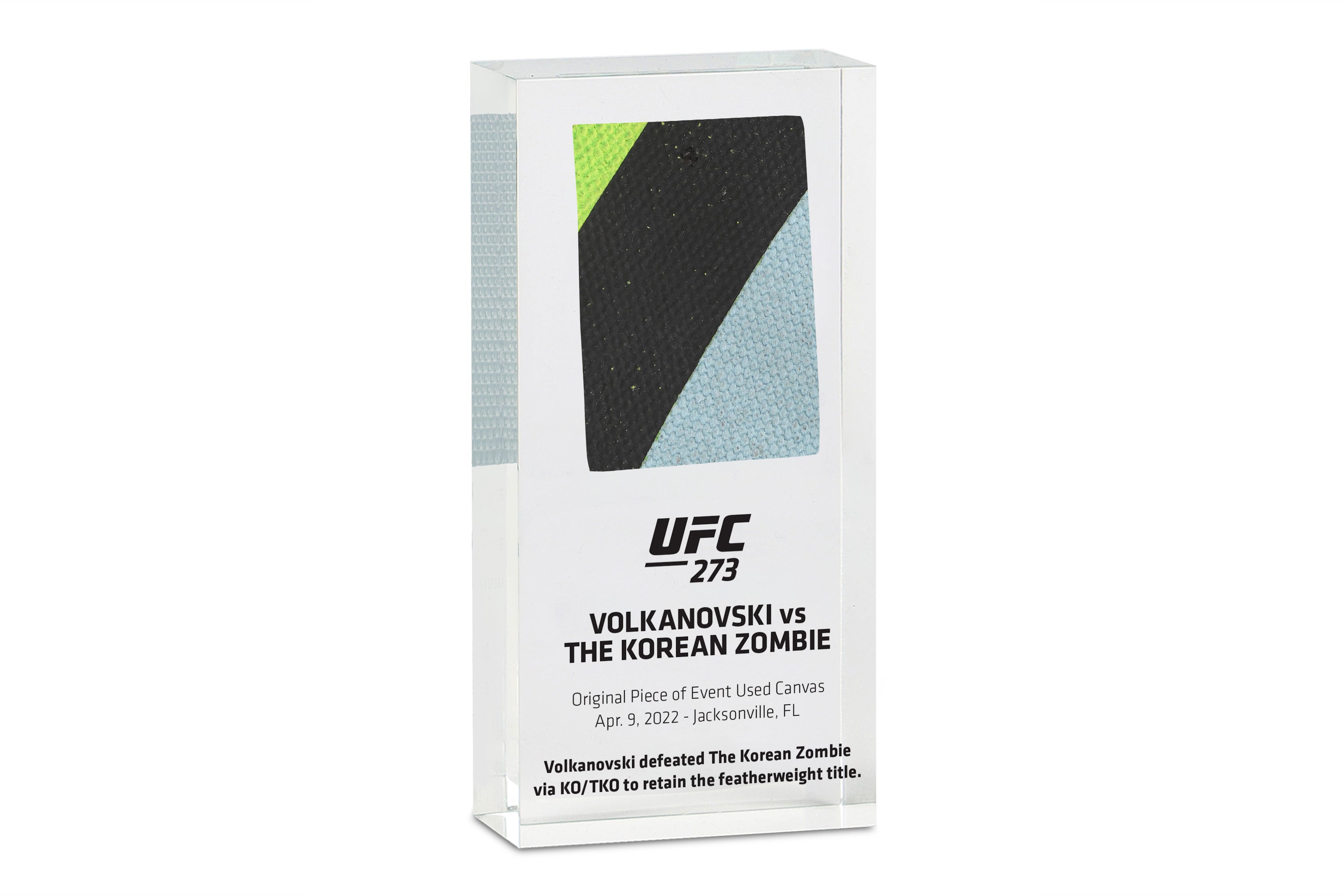 UFC 273: Volkanovski vs The Korean Zombie Canvas in Acrylic