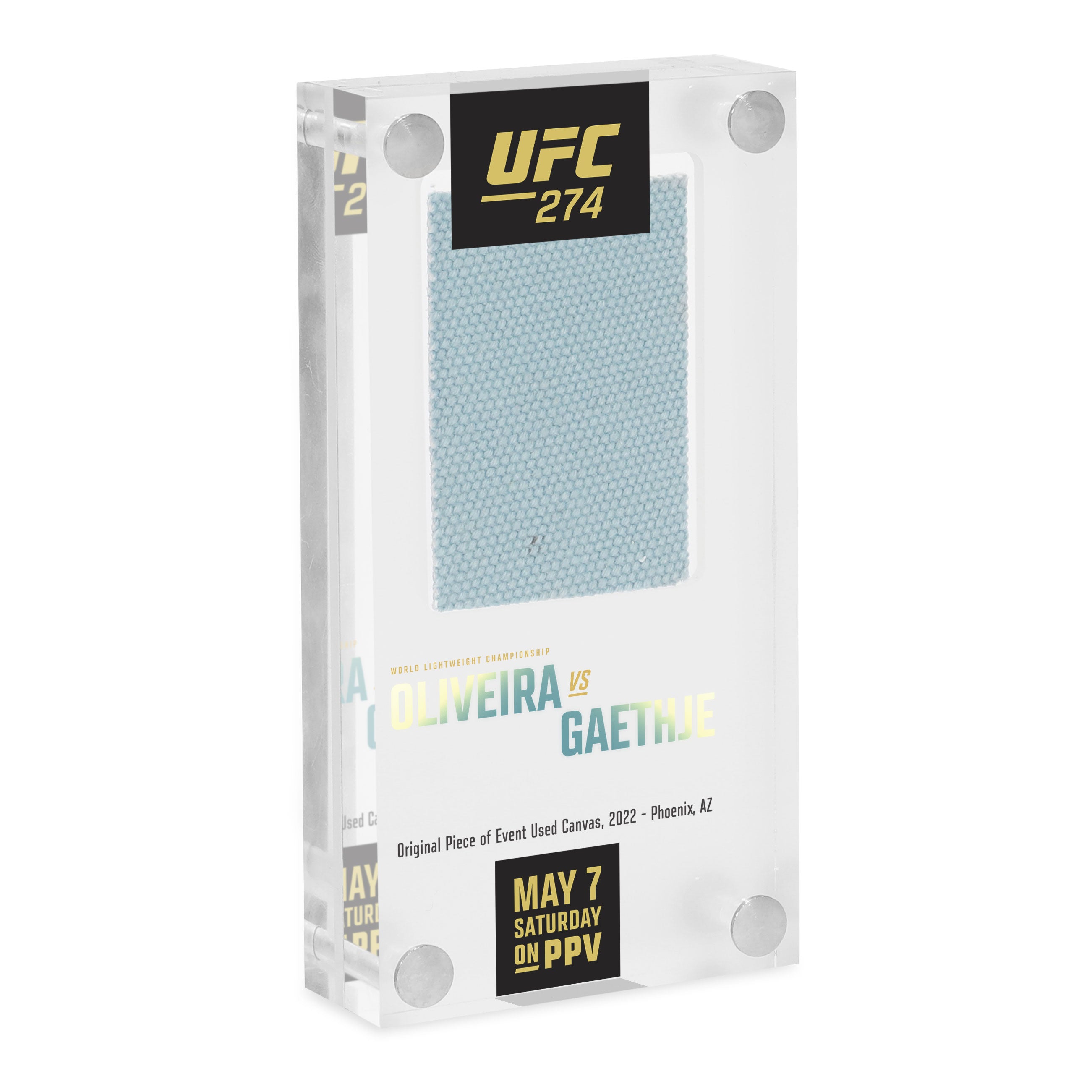 UFC 274: Oliveira vs Gaethje Canvas in Acrylic