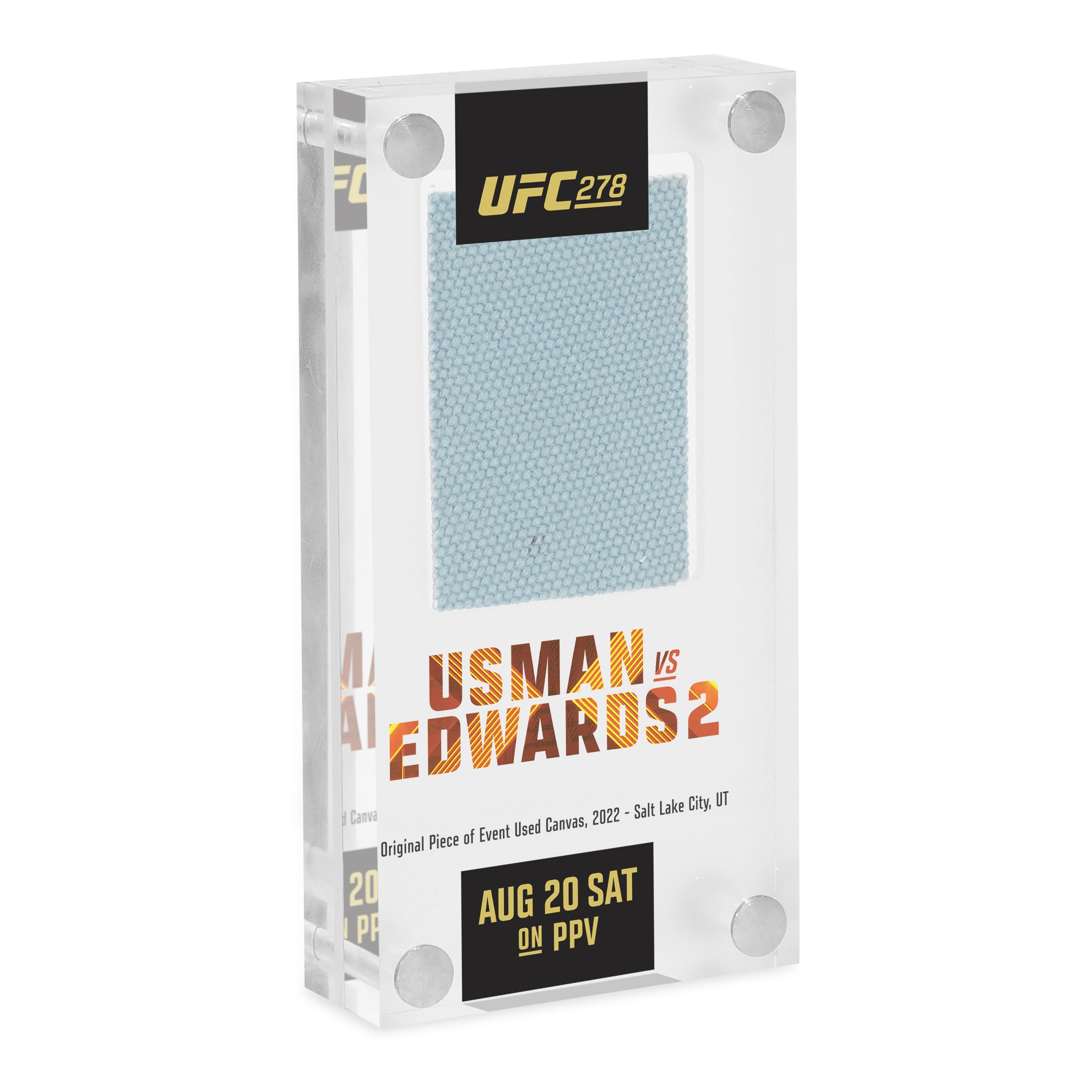 UFC 278: Usman vs Edwards 2 Canvas in Acrylic