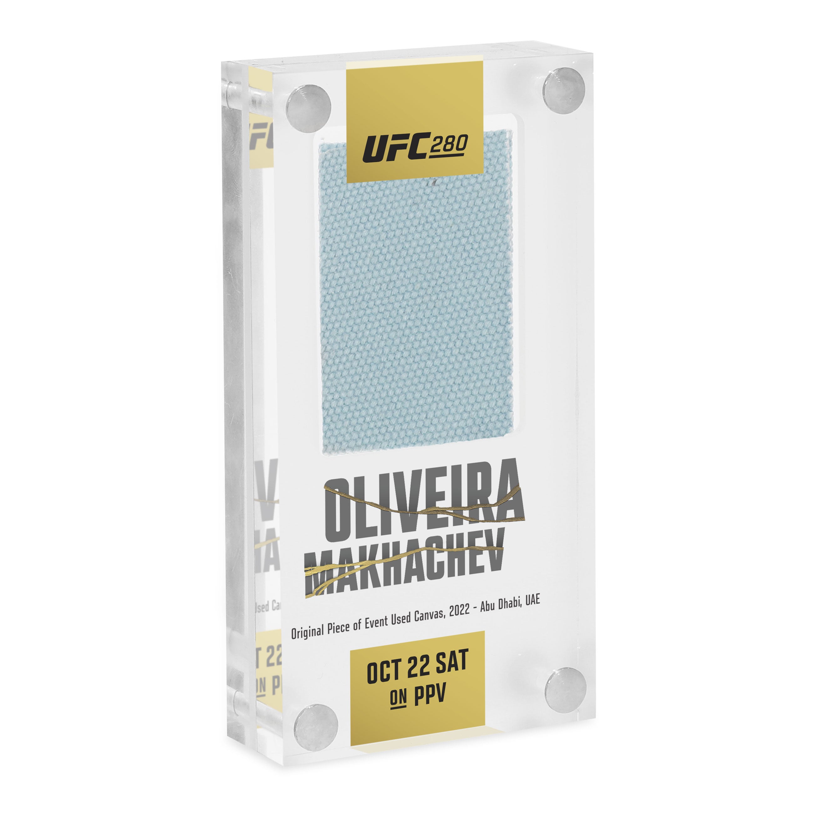 UFC 280: Oliveira vs Makhachev Canvas in Acrylic