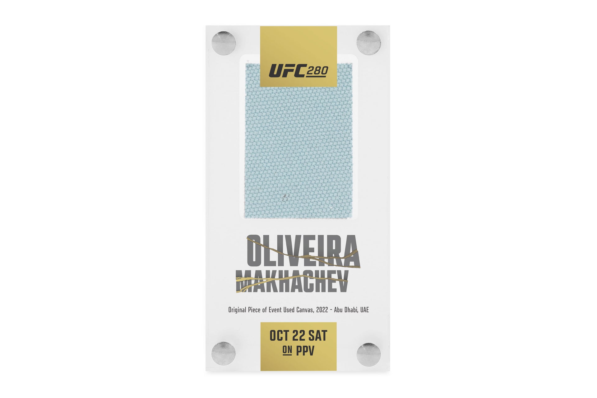 UFC 280: Oliveira vs Makhachev Canvas in Acrylic