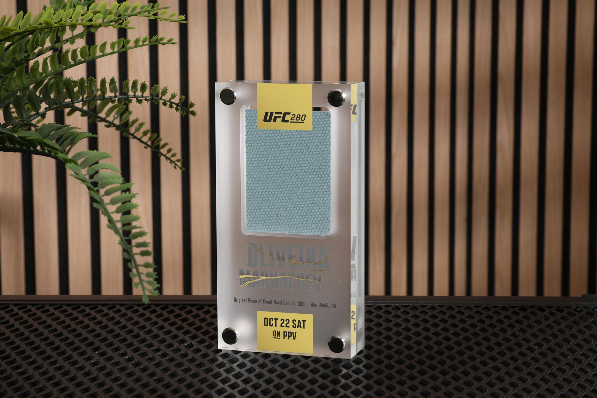 UFC 280: Oliveira vs Makhachev Canvas in Acrylic