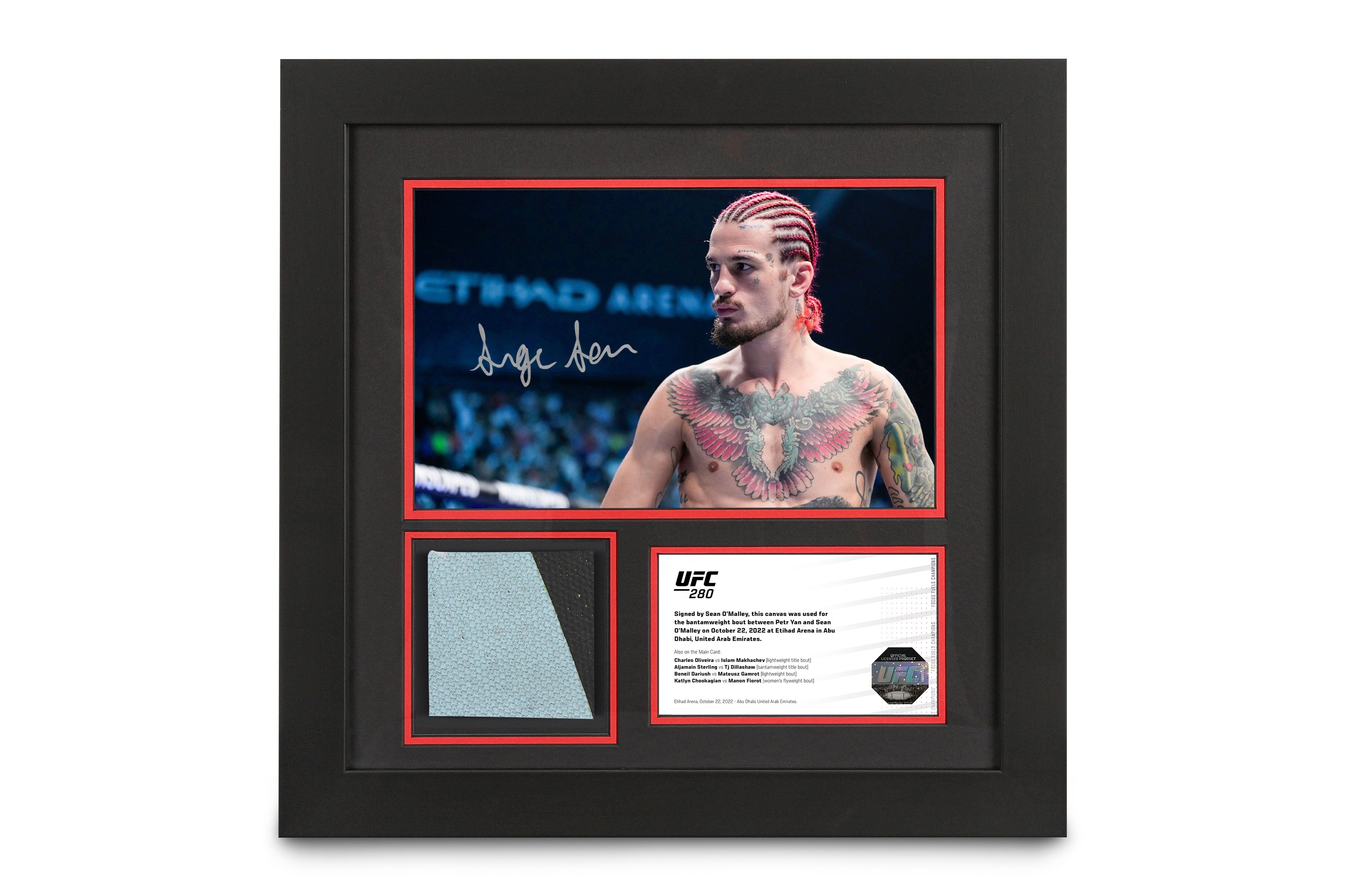 Sean O'Malley UFC 280 Canvas & Signed Photo