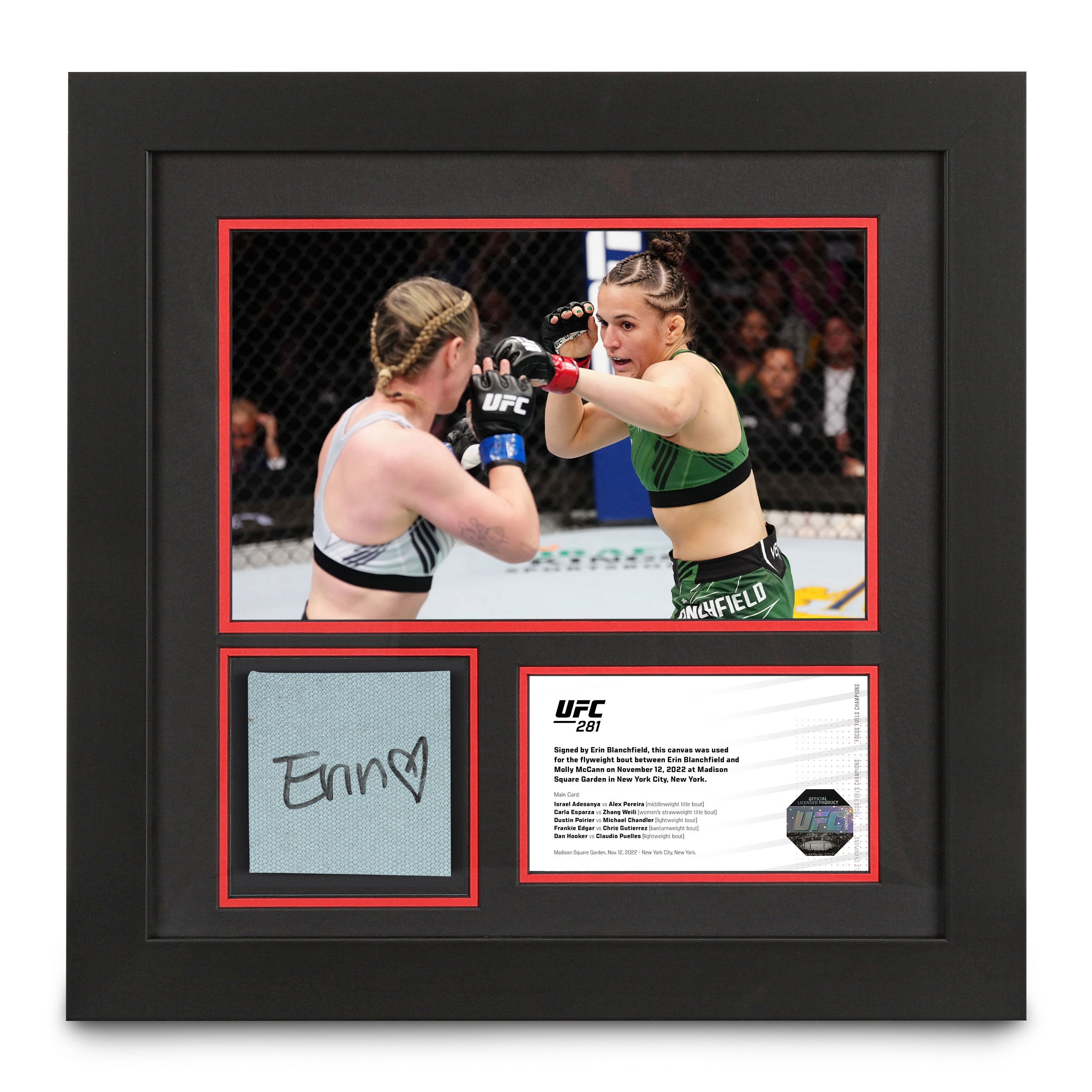Erin Blanchfield Merch | Signed Erin Blanchfield Memorabilia | UFC