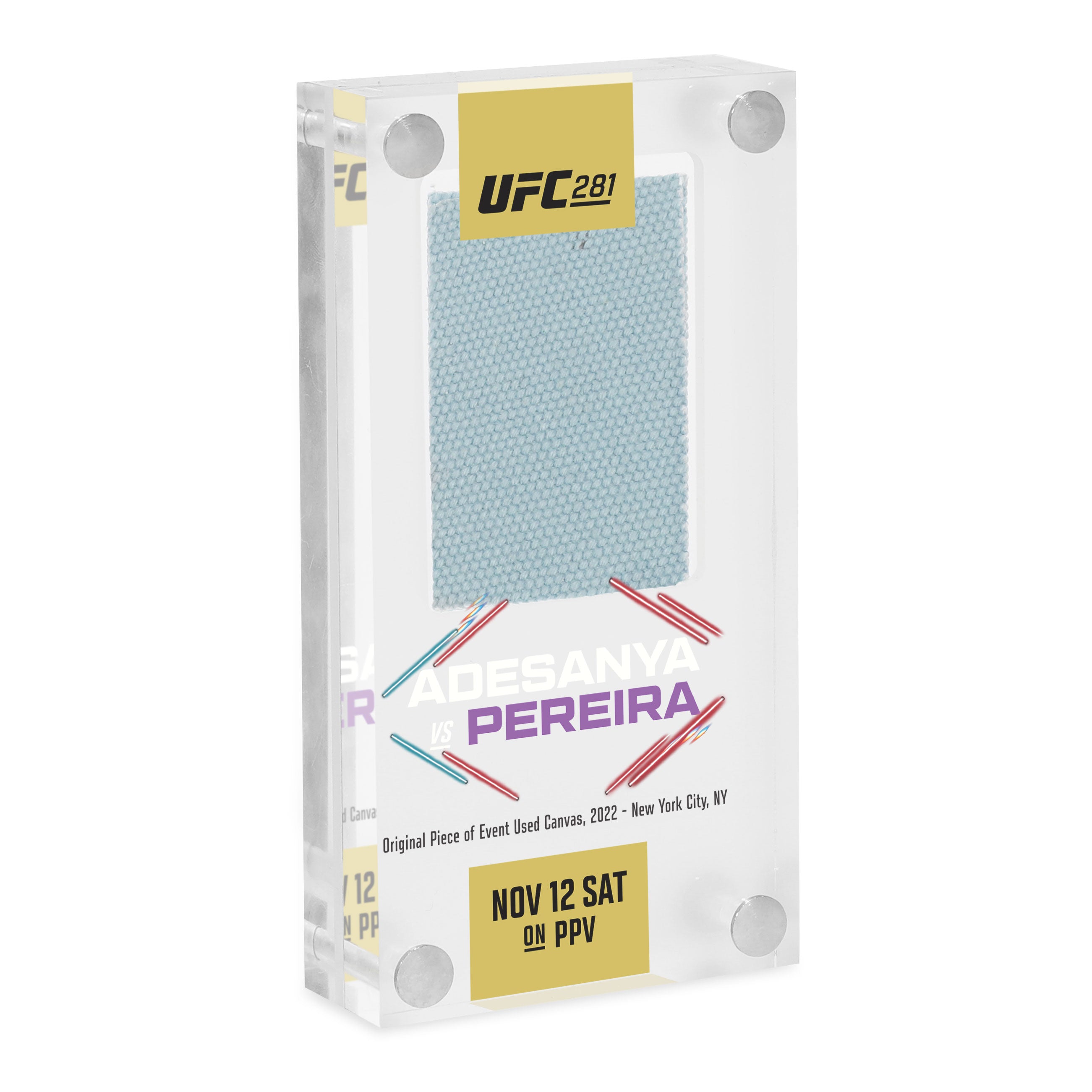 UFC 281: Adesanya vs Pereira Canvas in Acrylic