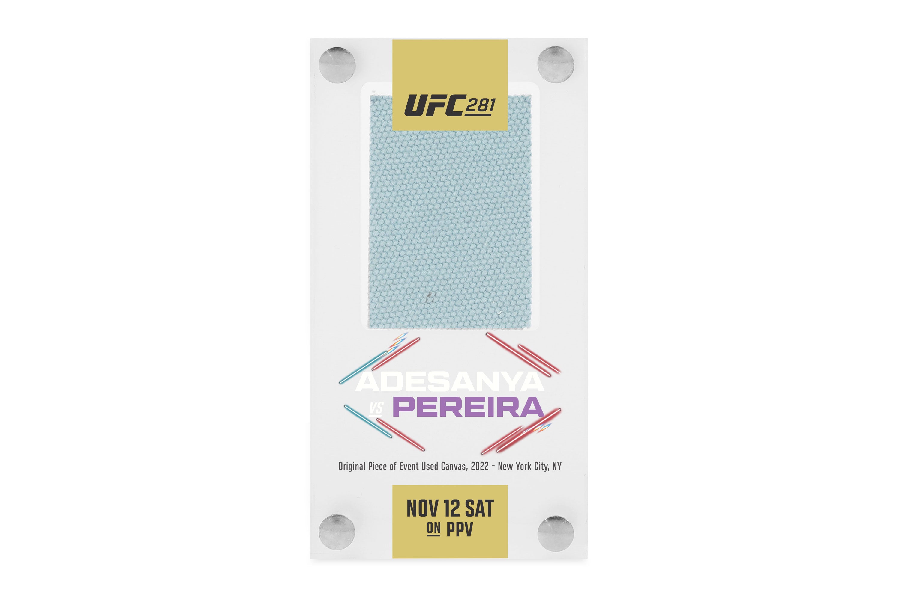 UFC 281: Adesanya vs Pereira Canvas in Acrylic