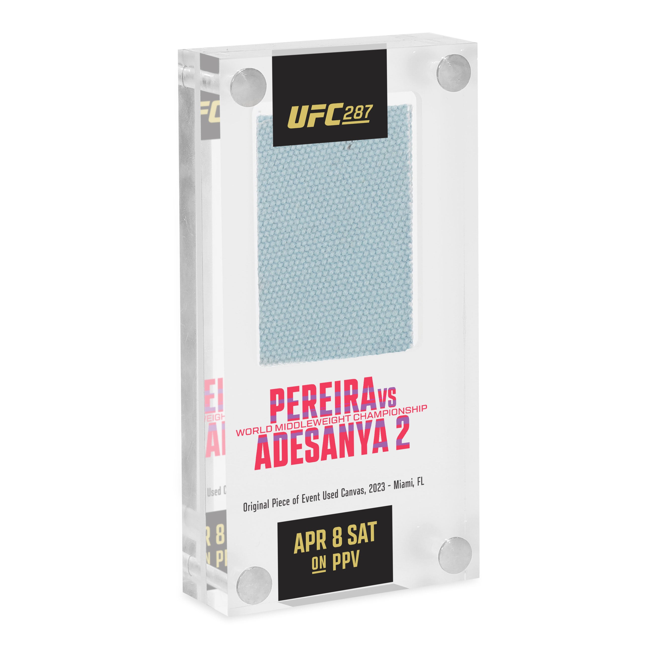 UFC 287: Pereira vs Adesanya 2 Canvas in Acrylic