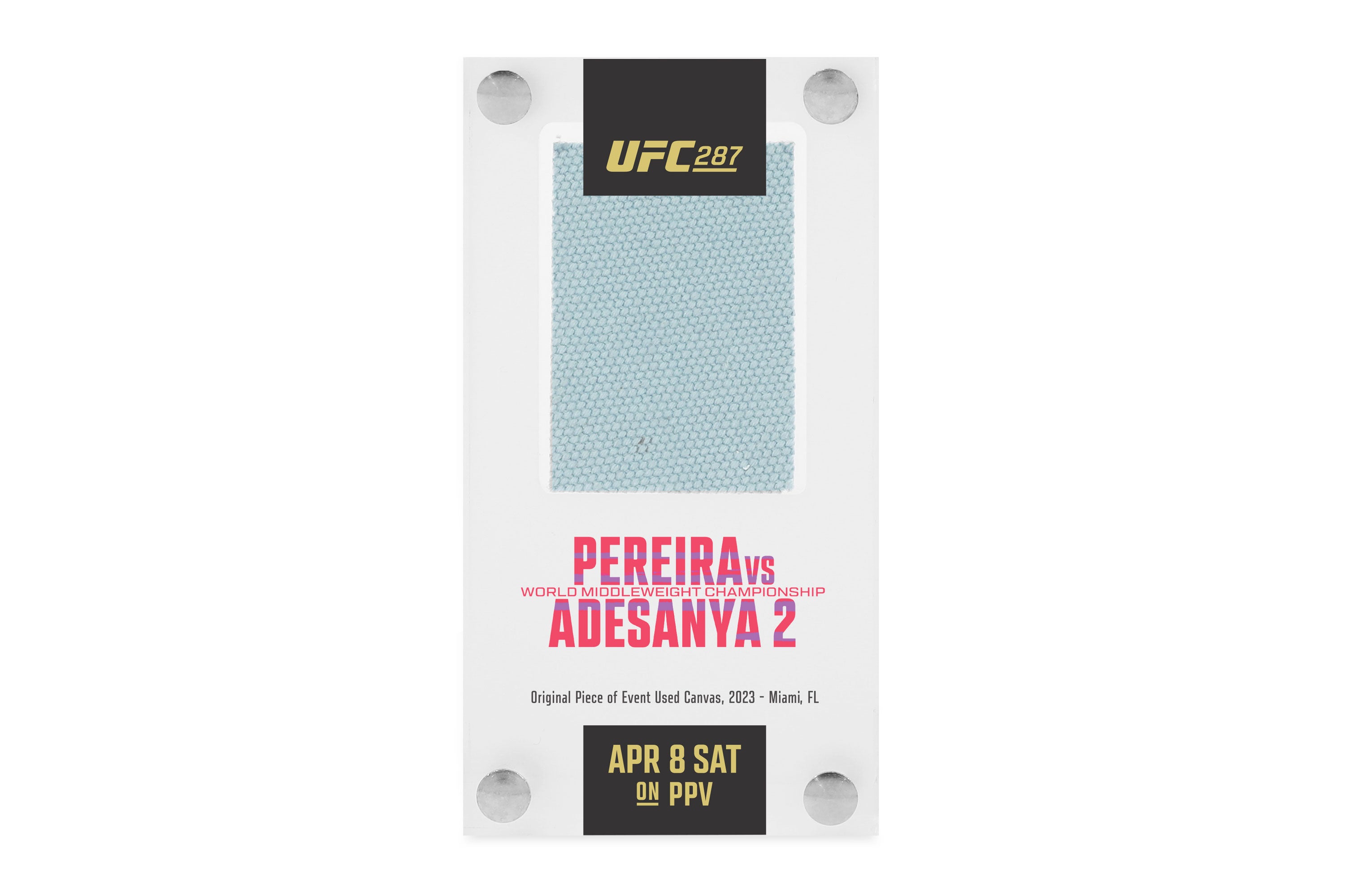 UFC 287: Pereira vs Adesanya 2 Canvas in Acrylic