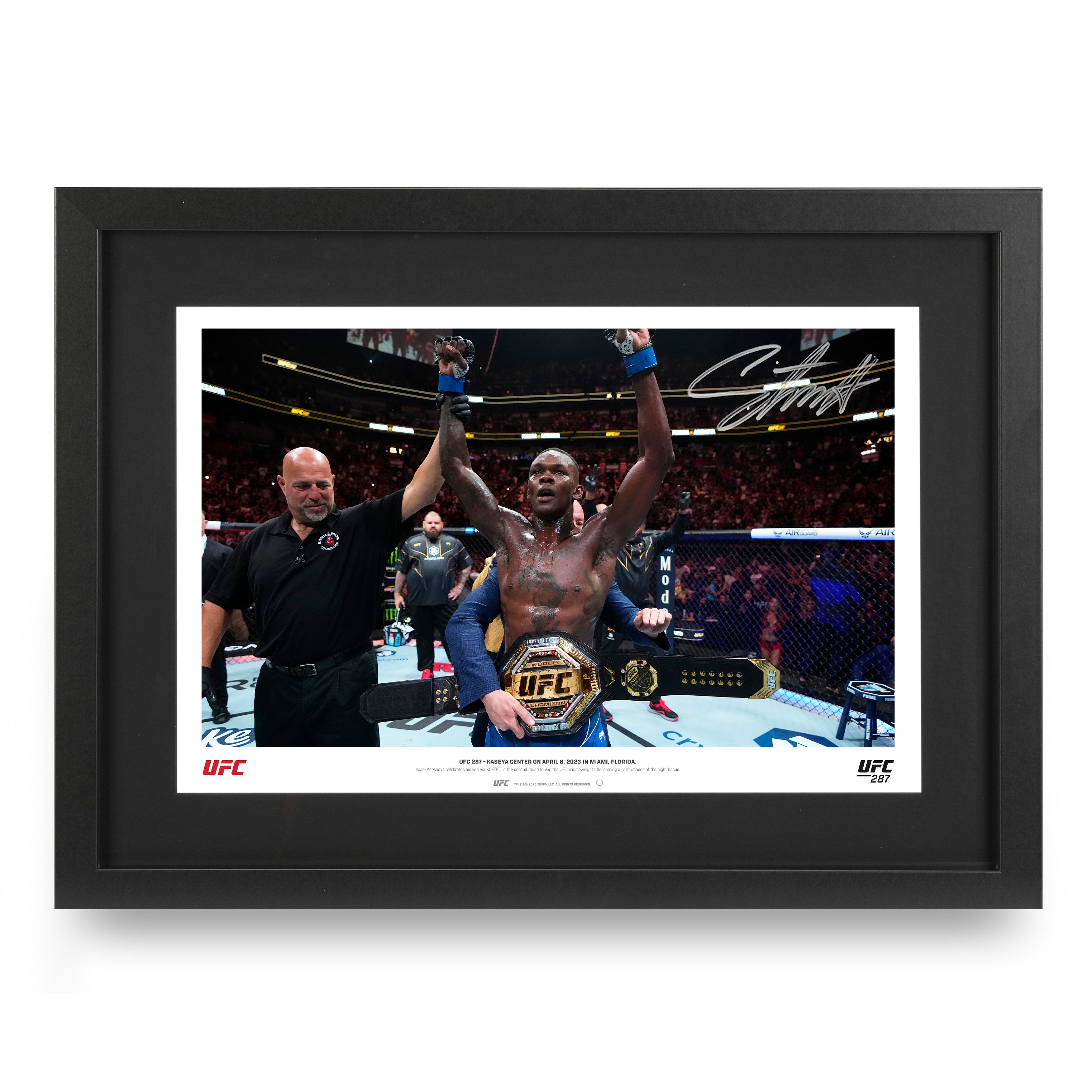 【UFCファイター【直筆サイン入り】3ファイターフォトポスター Framed & Signed UFC Fight Pictures | UFC Collectibles
