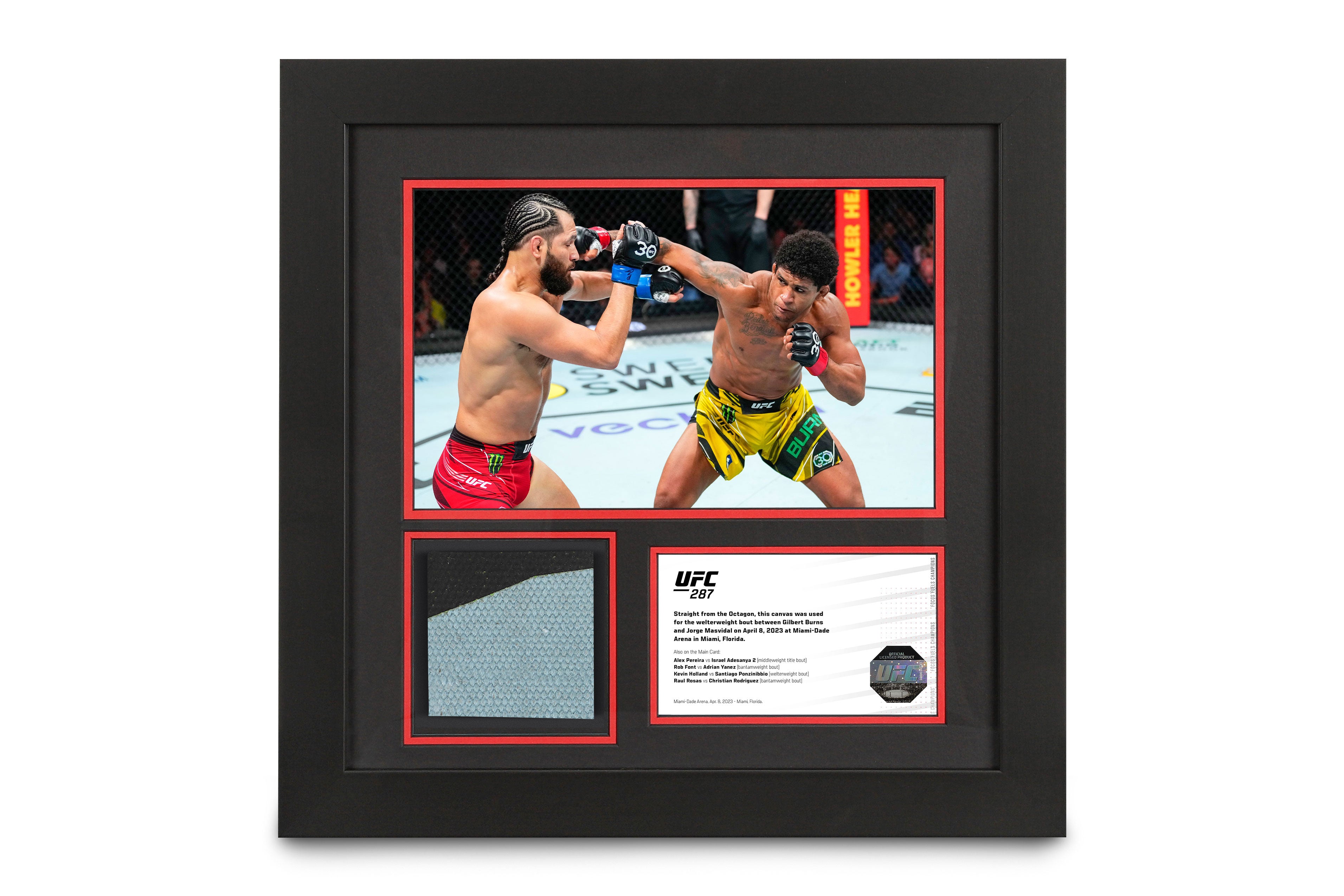 UFC 287: Pereira vs Adesanya 2 Canvas & Photo - Gilbert Burns vs Jorge Masvidal