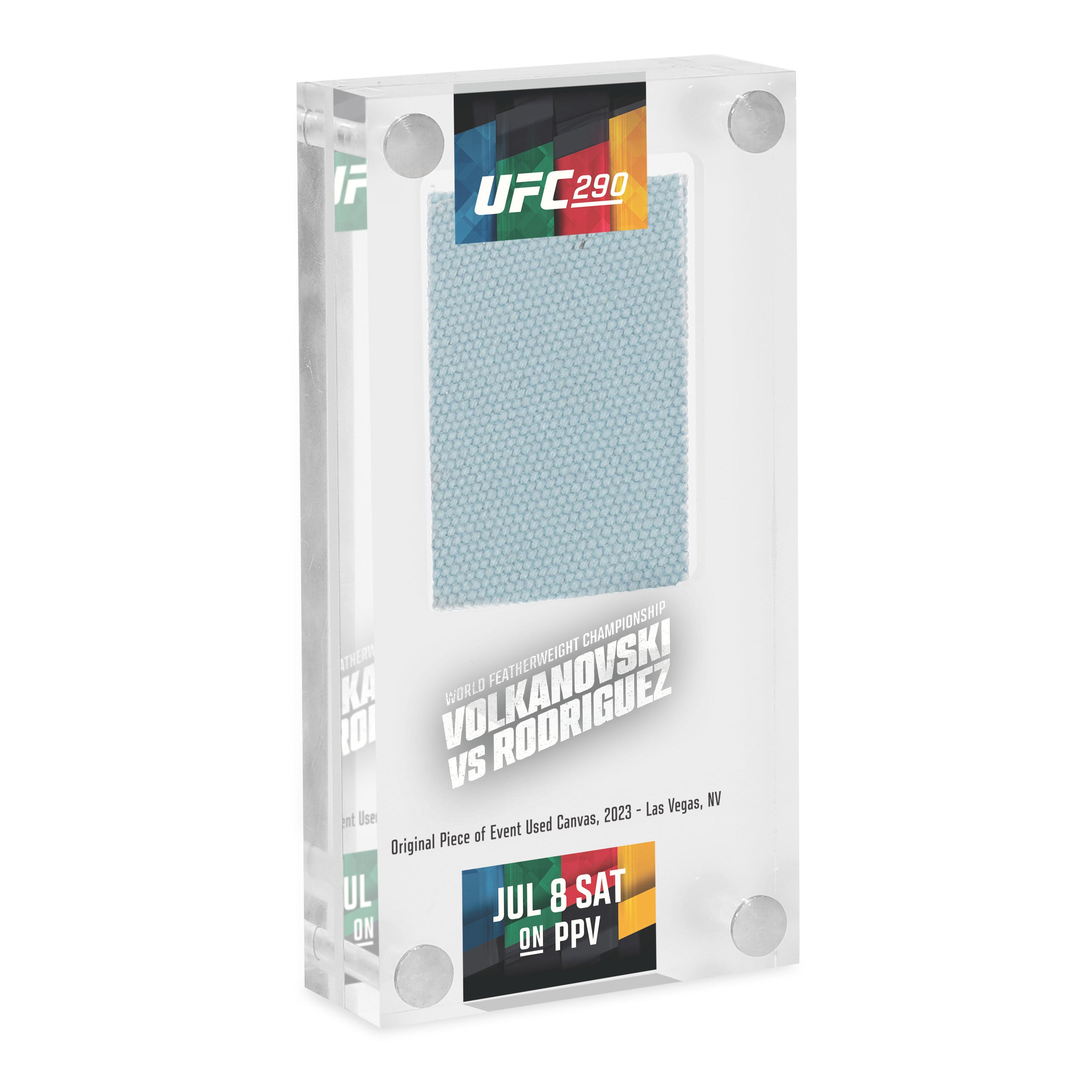 UFC 290: Volkanovski vs Rodríguez Canvas in Acrylic