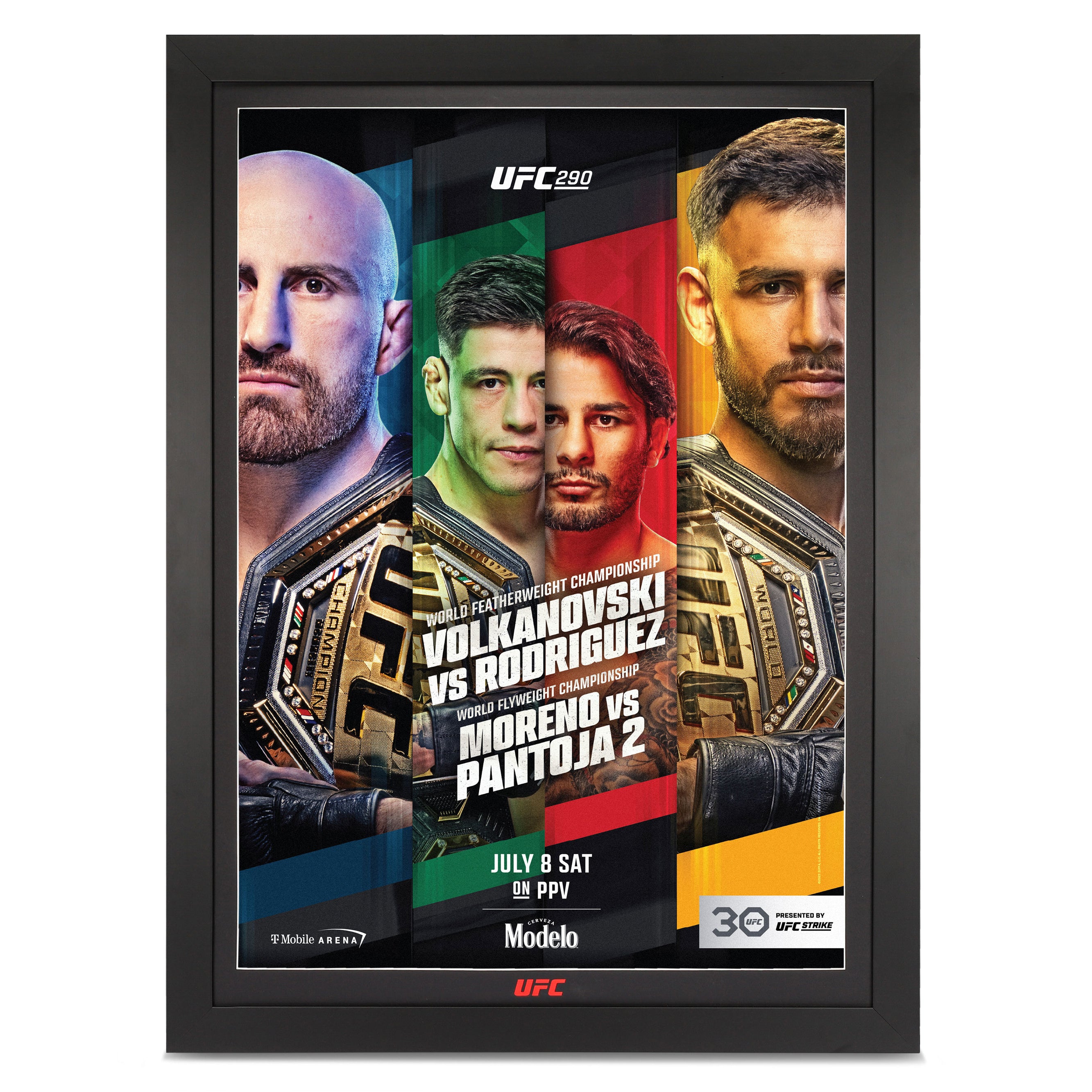 UFC 290: Volkanovski vs Rodriguez Autographed Event Poster