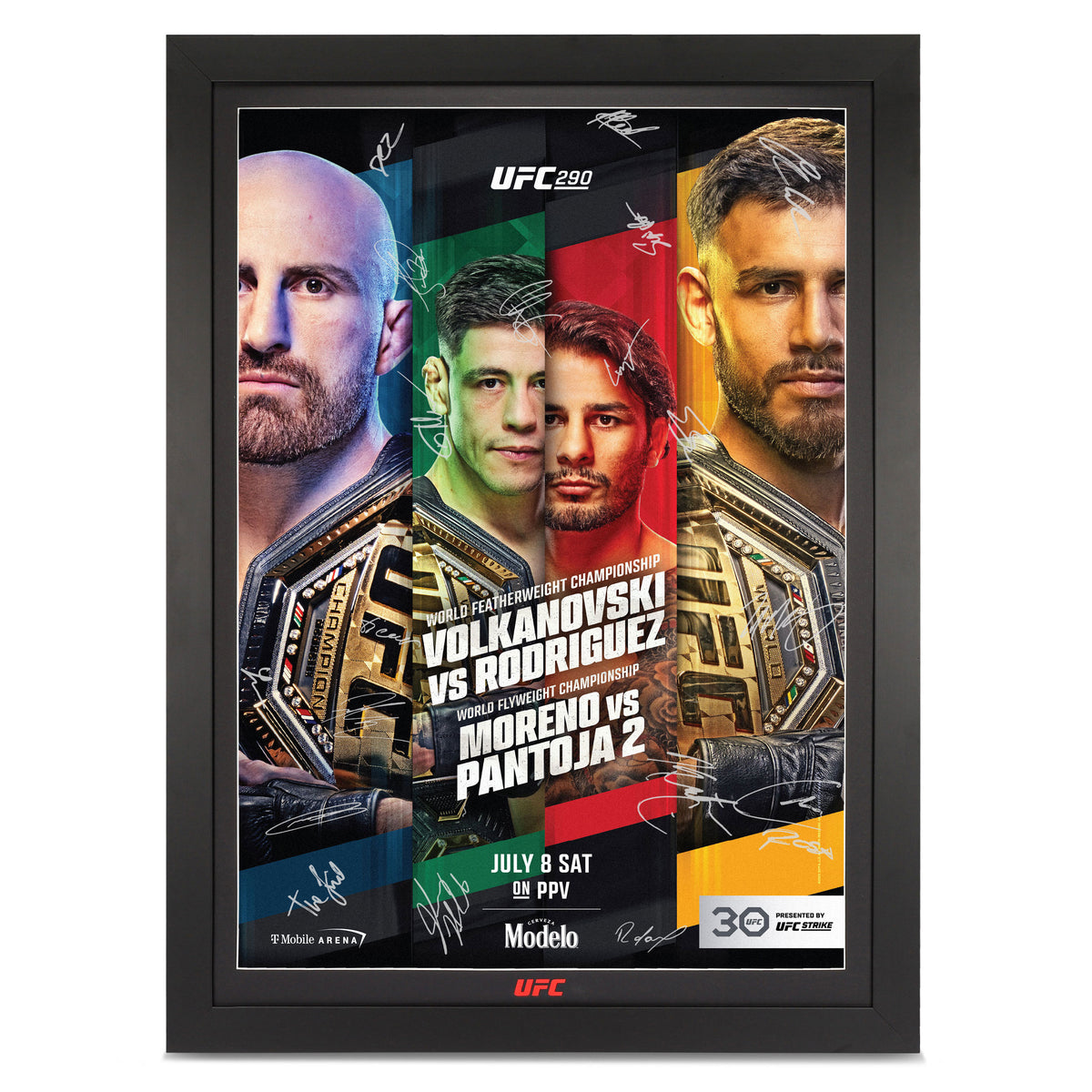 UFC 290: Volkanovski vs Rodriguez Autographed Event Poster