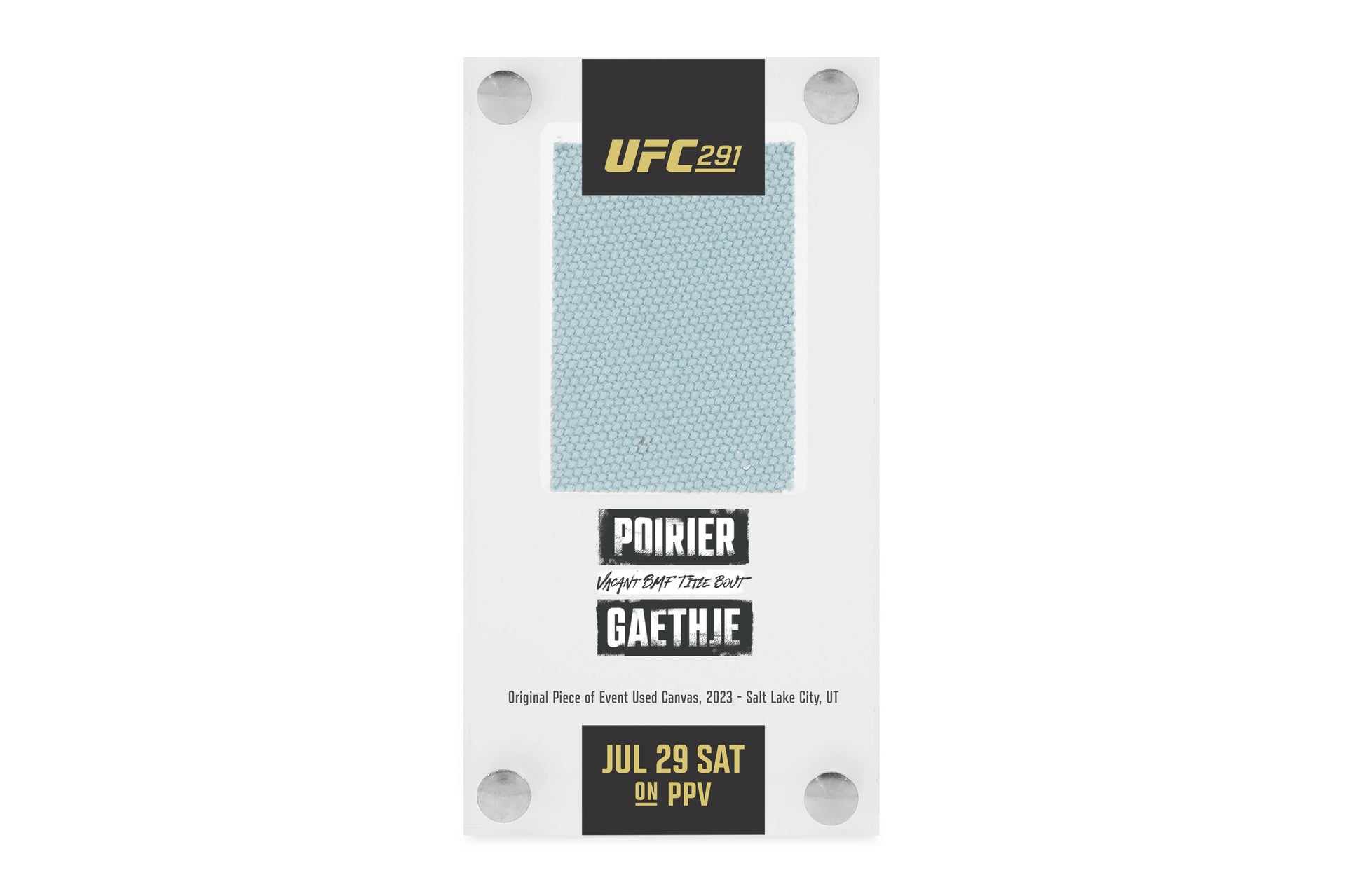 UFC 291: Poirier vs Gaethje 2 Canvas in Acrylic