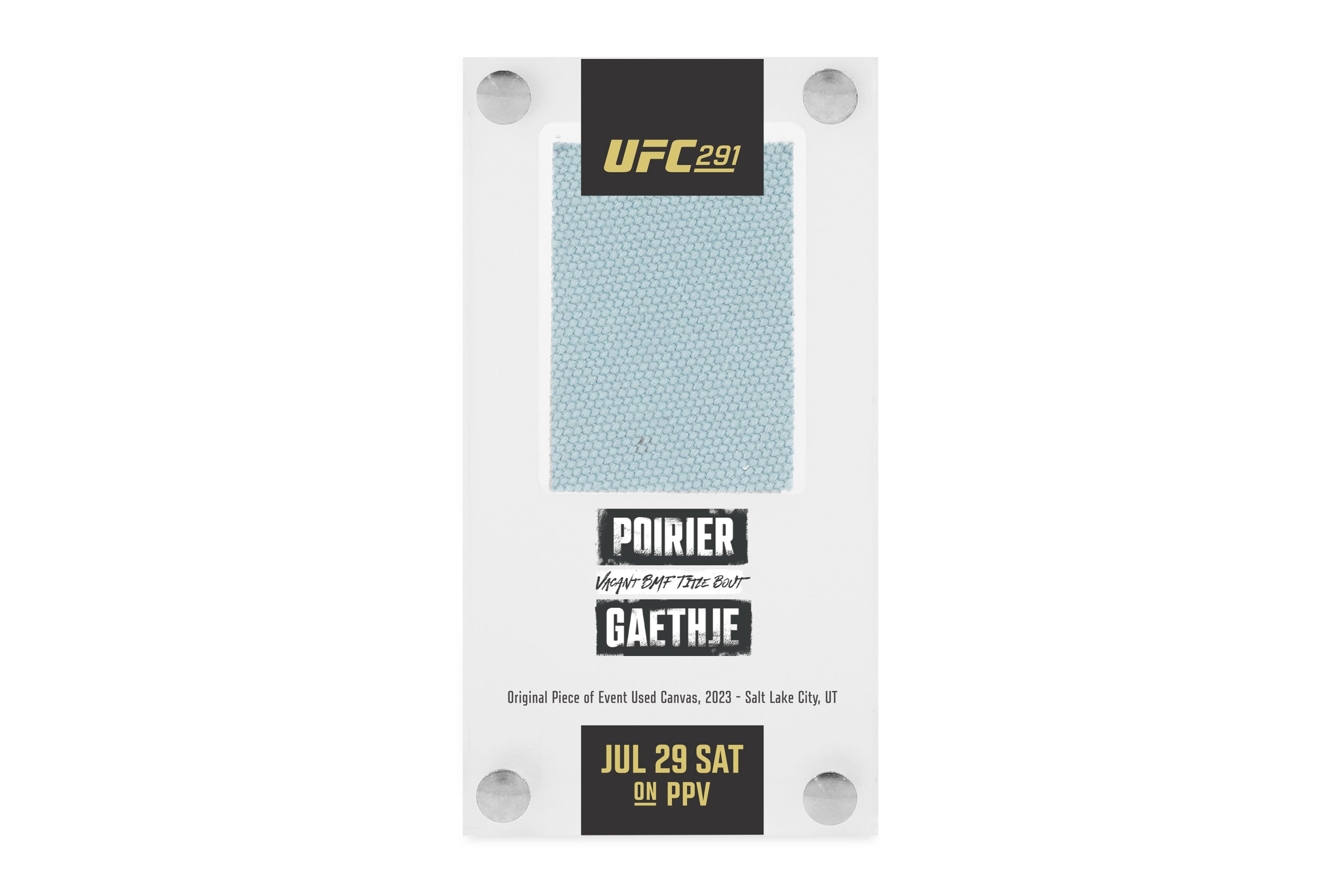 UFC 291: Poirier vs Gaethje 2 Canvas in Acrylic