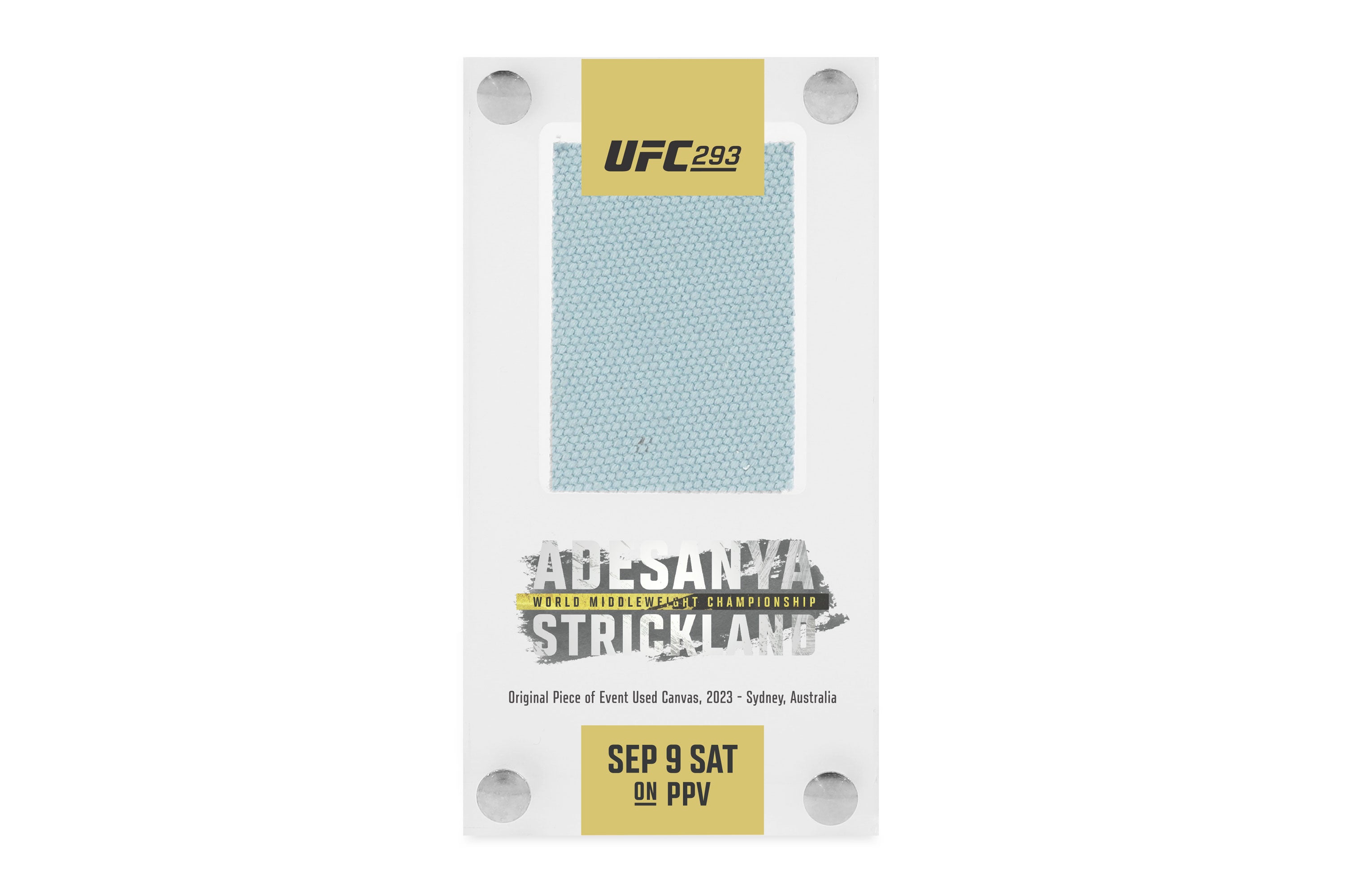 UFC 293: Adesanya vs Strickland Canvas in Acrylic