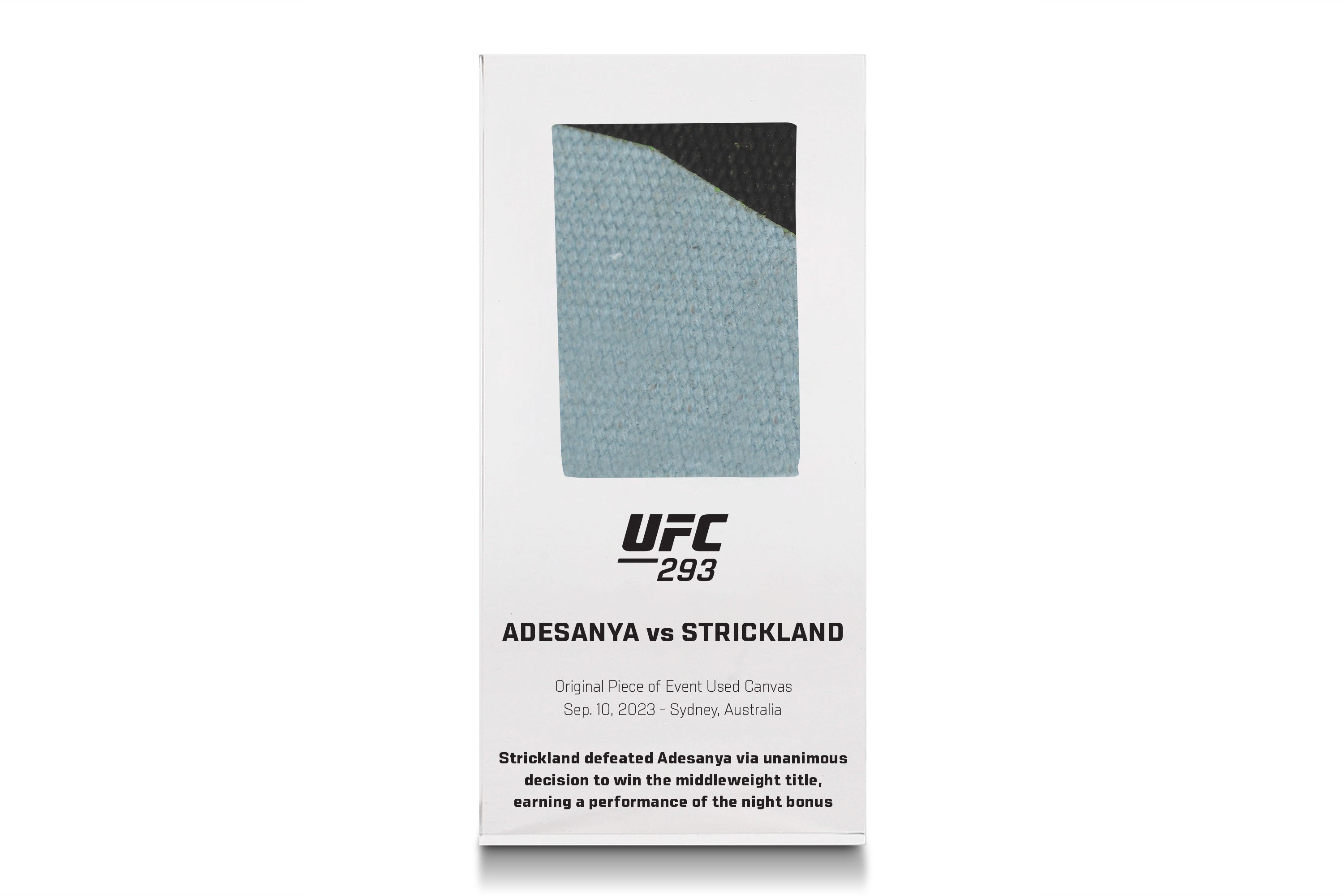 UFC 293: Adesanya vs Strickland Canvas in Acrylic