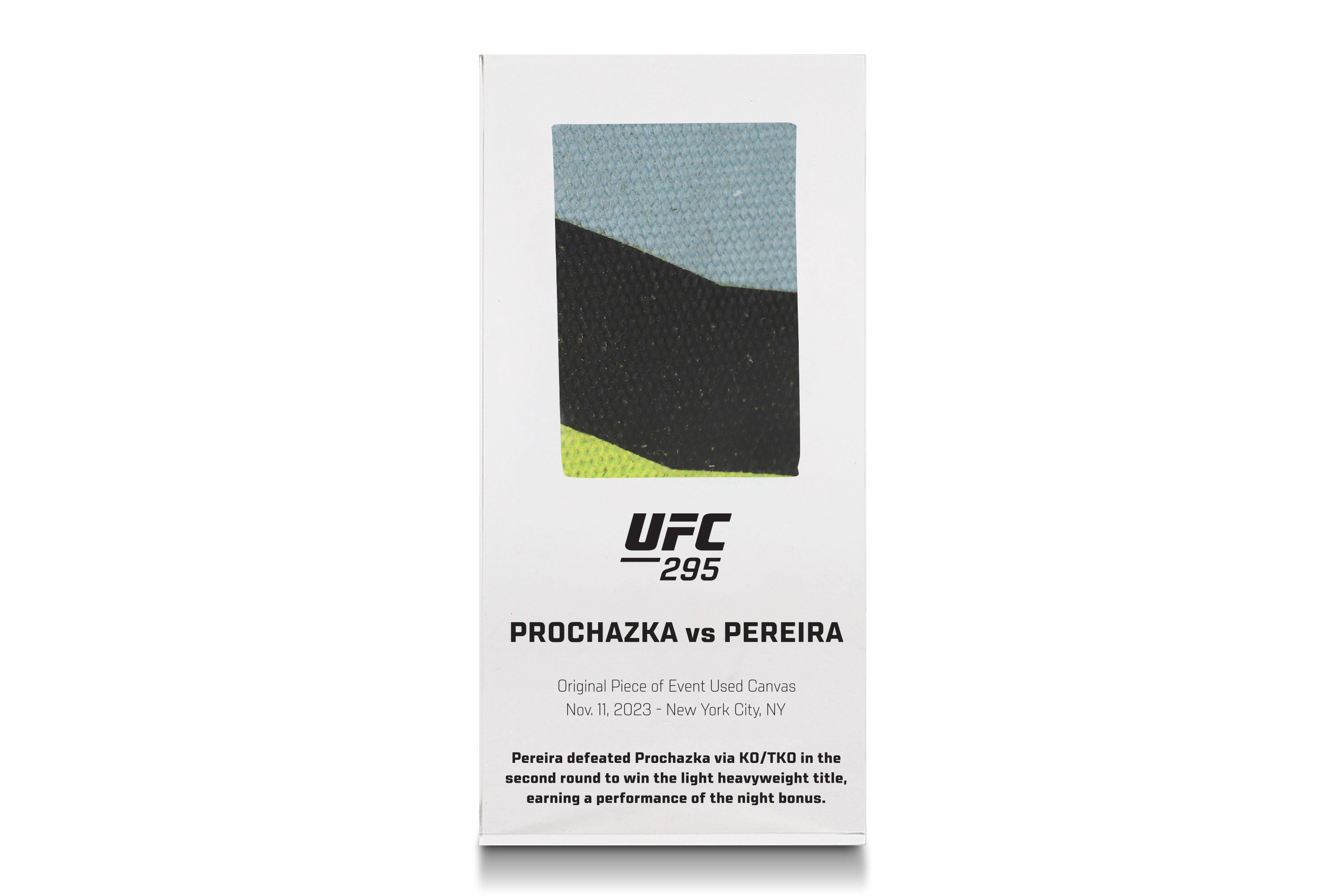 UFC 295: Prochazka vs Pereira Canvas in Acrylic