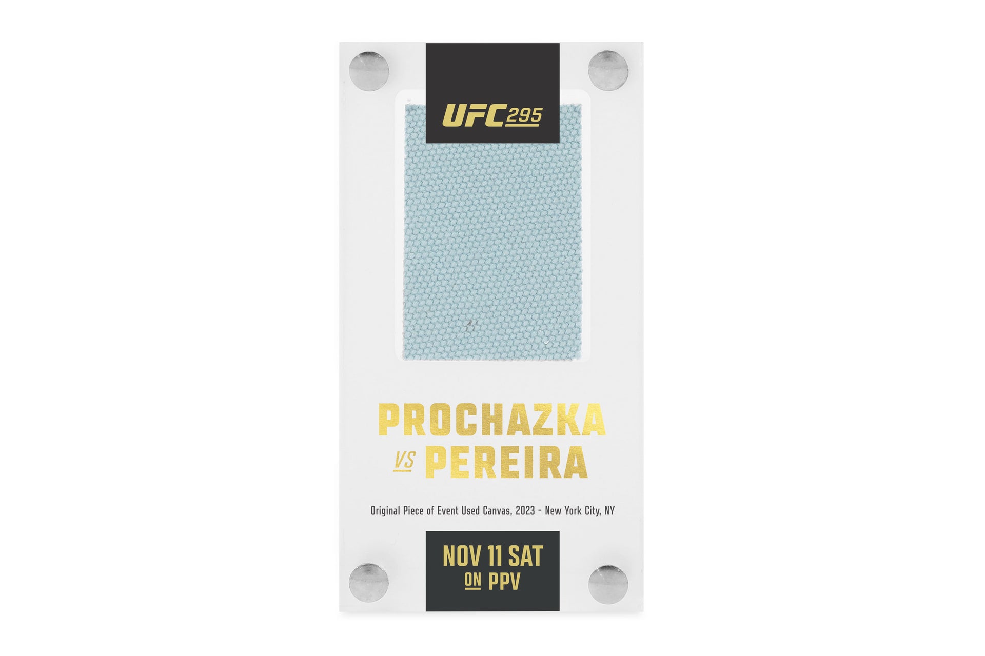 UFC 295: Prochazka vs Pereira Canvas in Acrylic