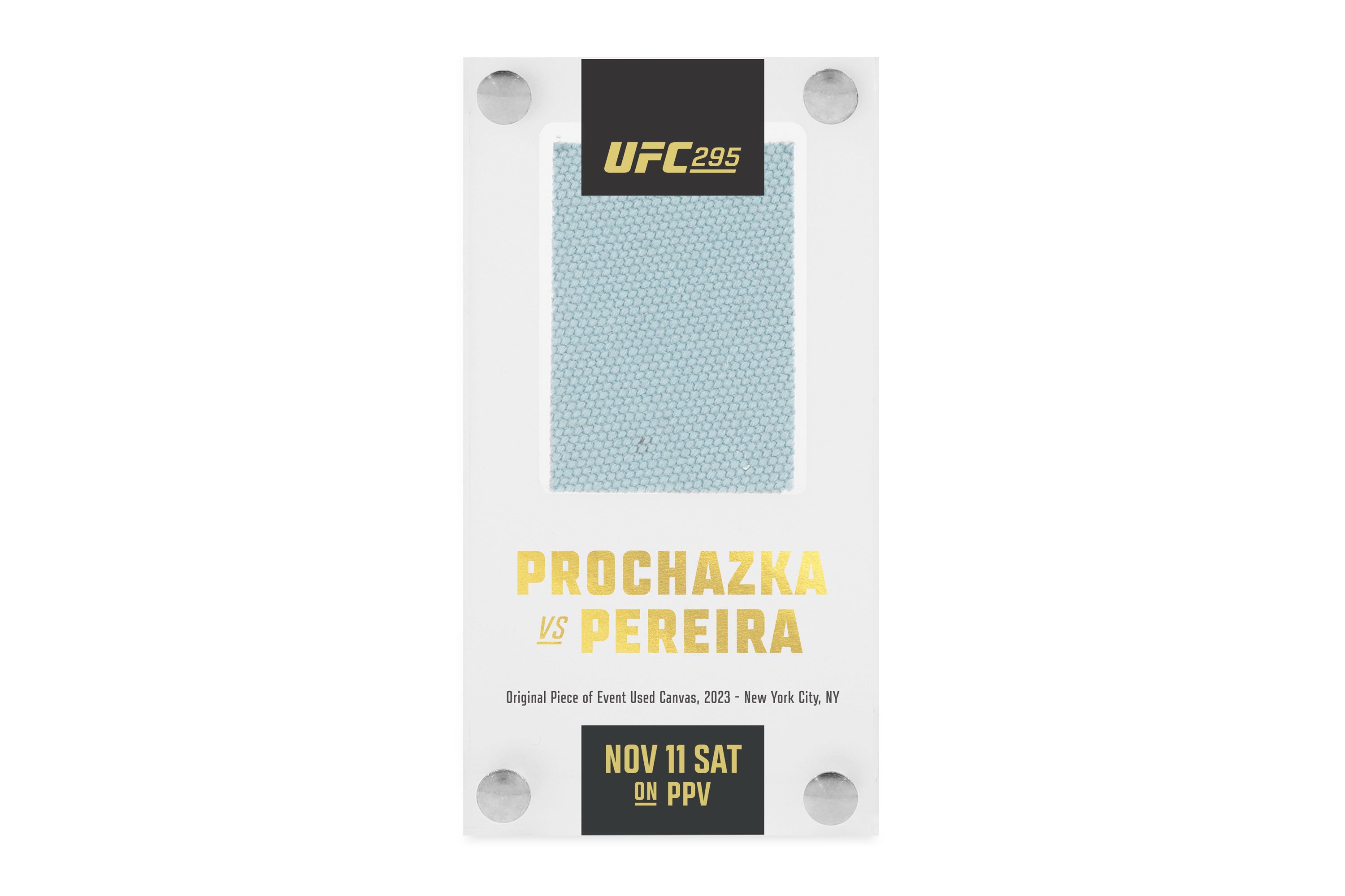 UFC 295: Prochazka vs Pereira Canvas in Acrylic