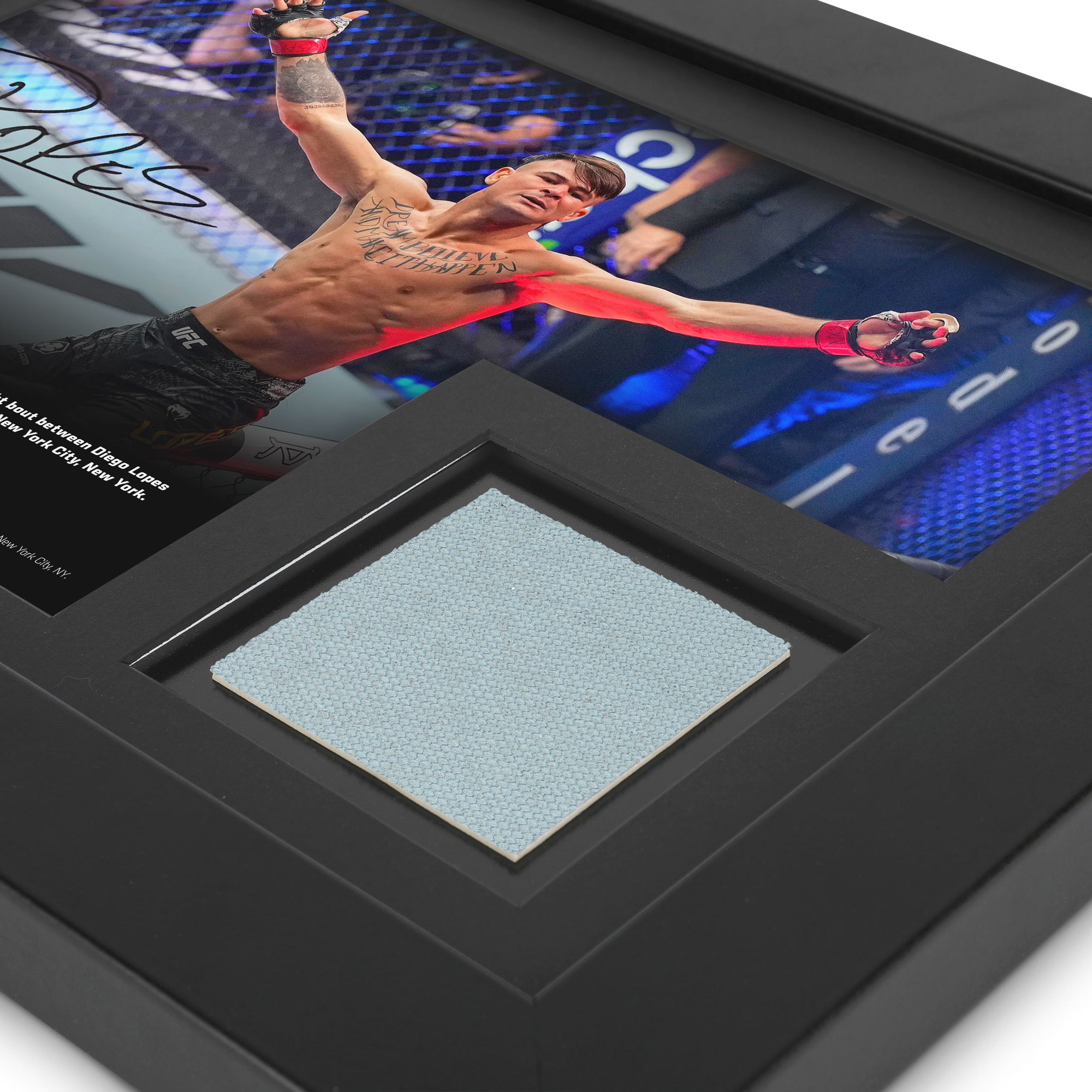 Diego Lopes Canvas & Signed 'Celebrating' Photo UFC 295: Procházka vs Pereira