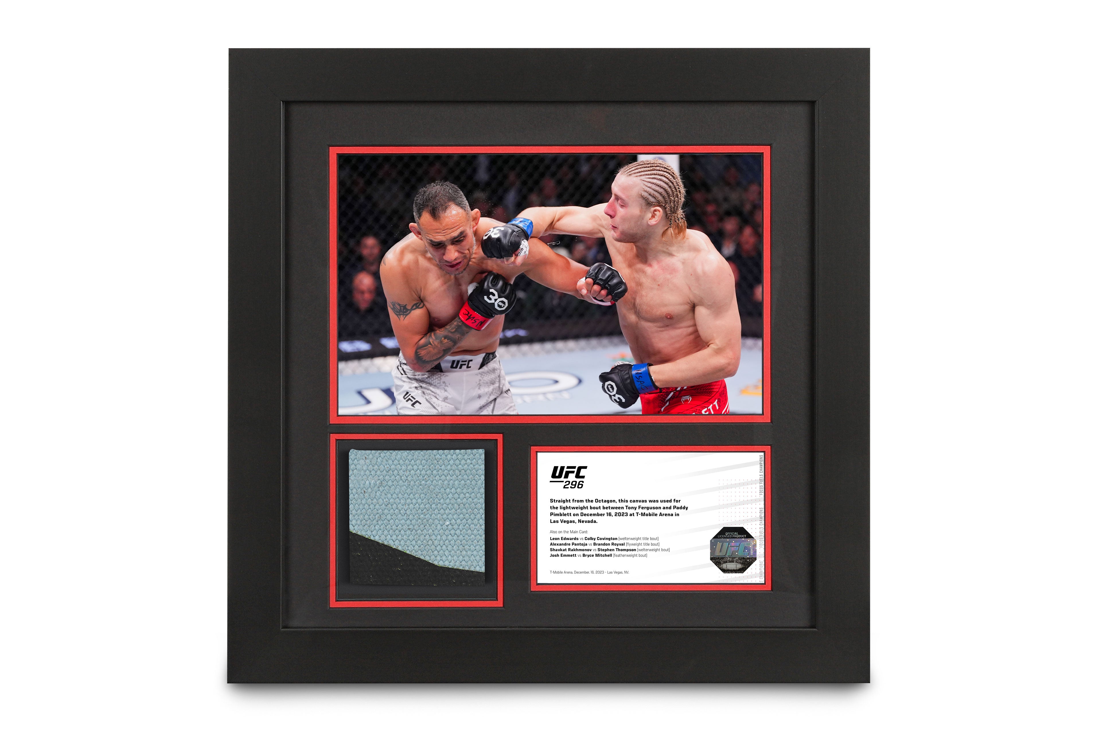UFC 296: Edwards vs Covington Event Canvas and Photo - Ferguson vs Pimblett