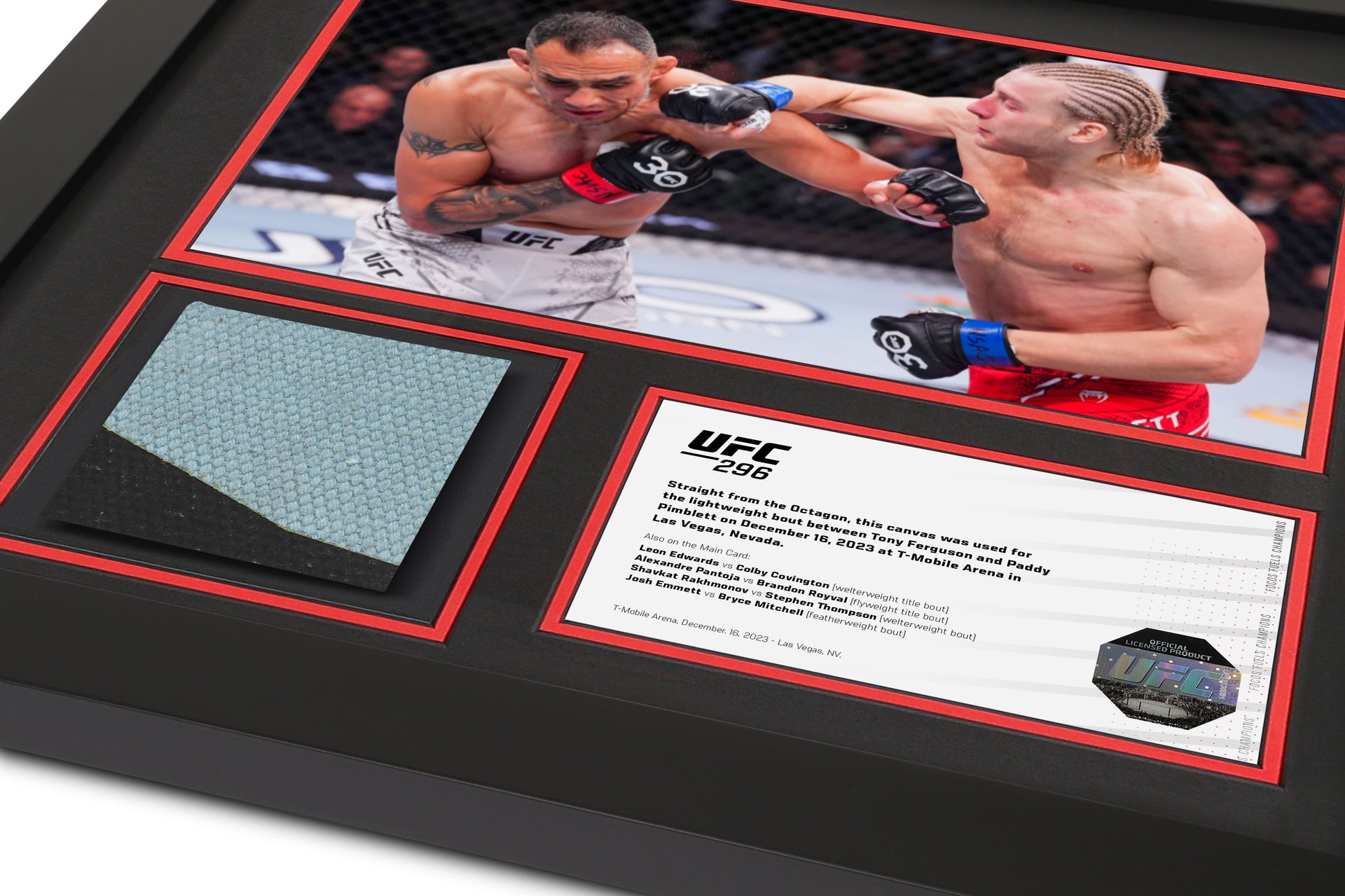 UFC 296: Edwards vs Covington Event Canvas & Photo - Ferguson vs Pimblett