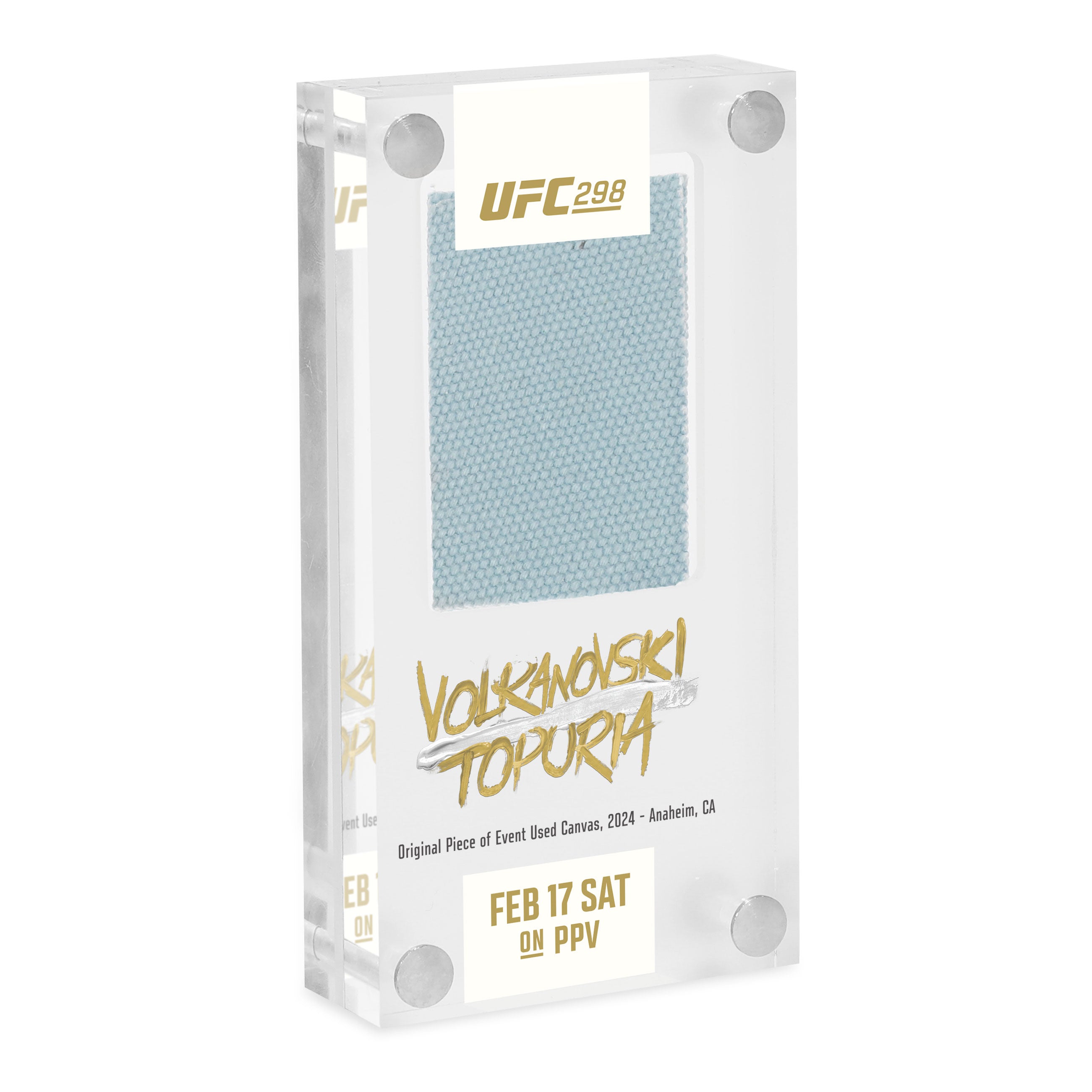 UFC 298: Volkanovski vs Topuria Canvas in Acrylic