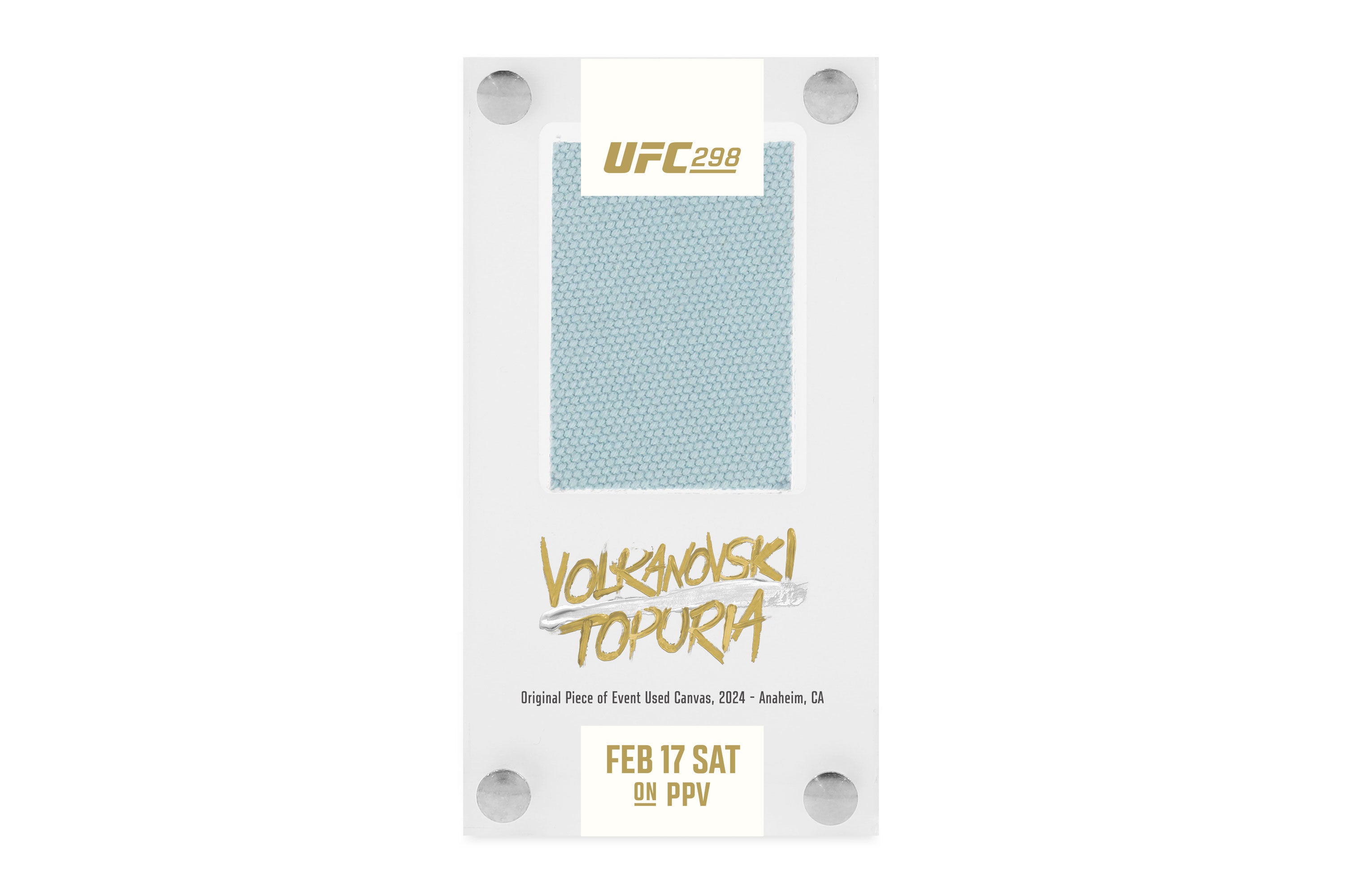 UFC 298: Volkanovski vs Topuria Canvas in Acrylic