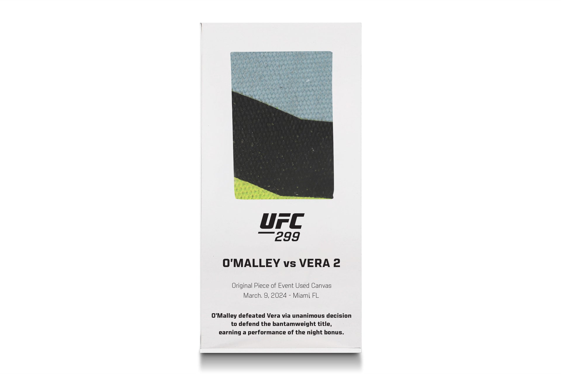 UFC 299: O'Malley vs Vera 2 Canvas in Acrylic
