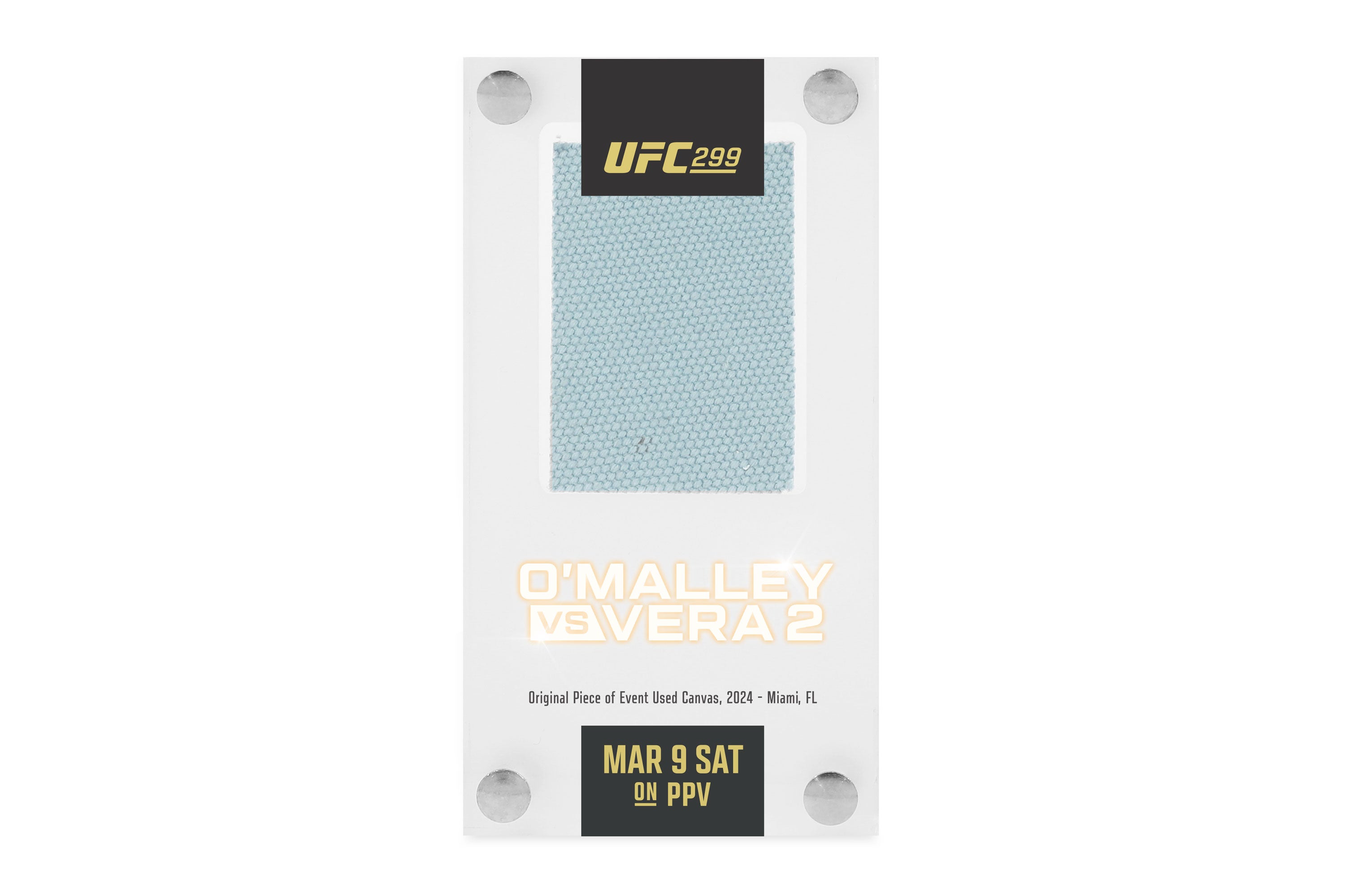 UFC 299: O'Malley vs Vera 2 Canvas in Acrylic