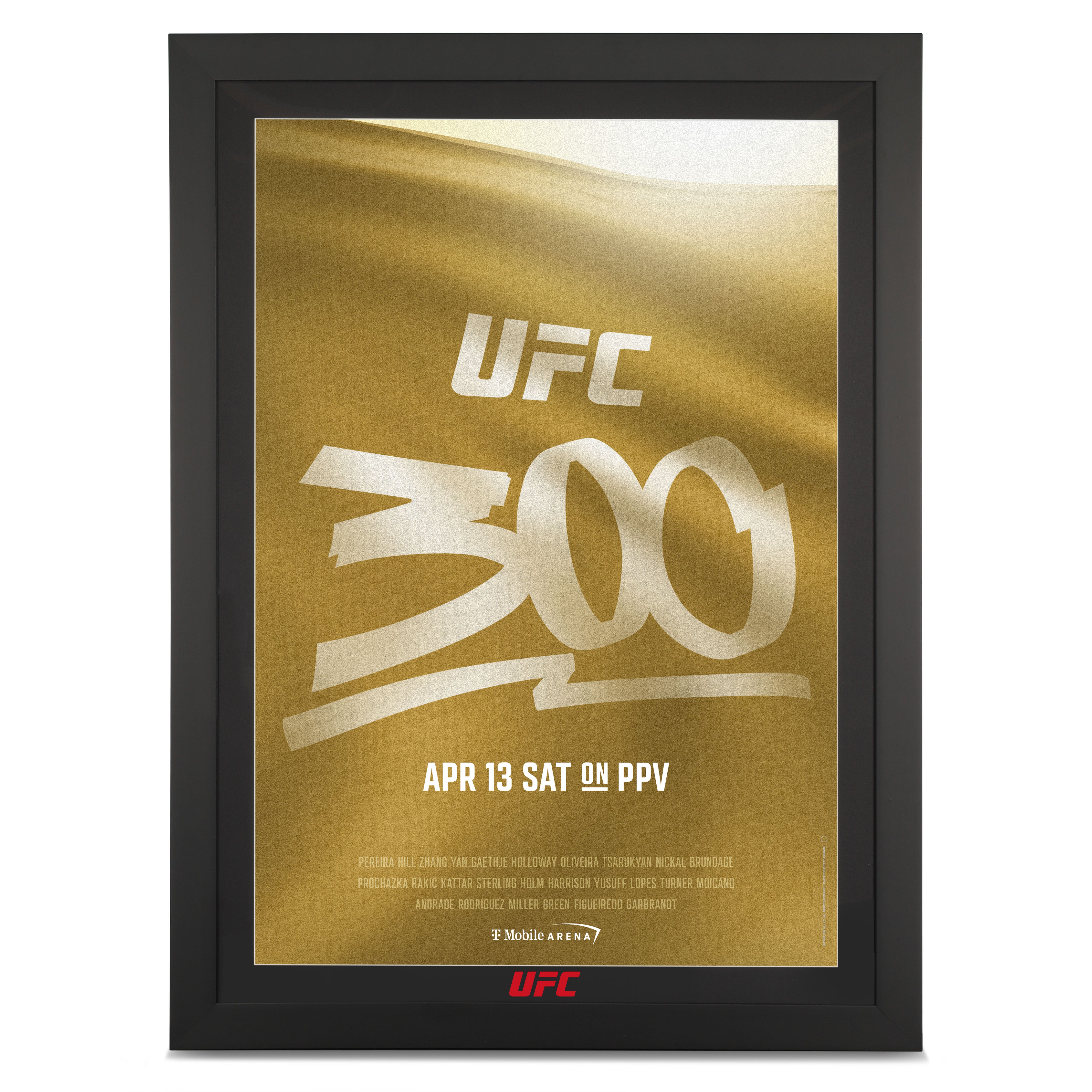UFC 300: Pereira vs Hill Autographed Event Poster