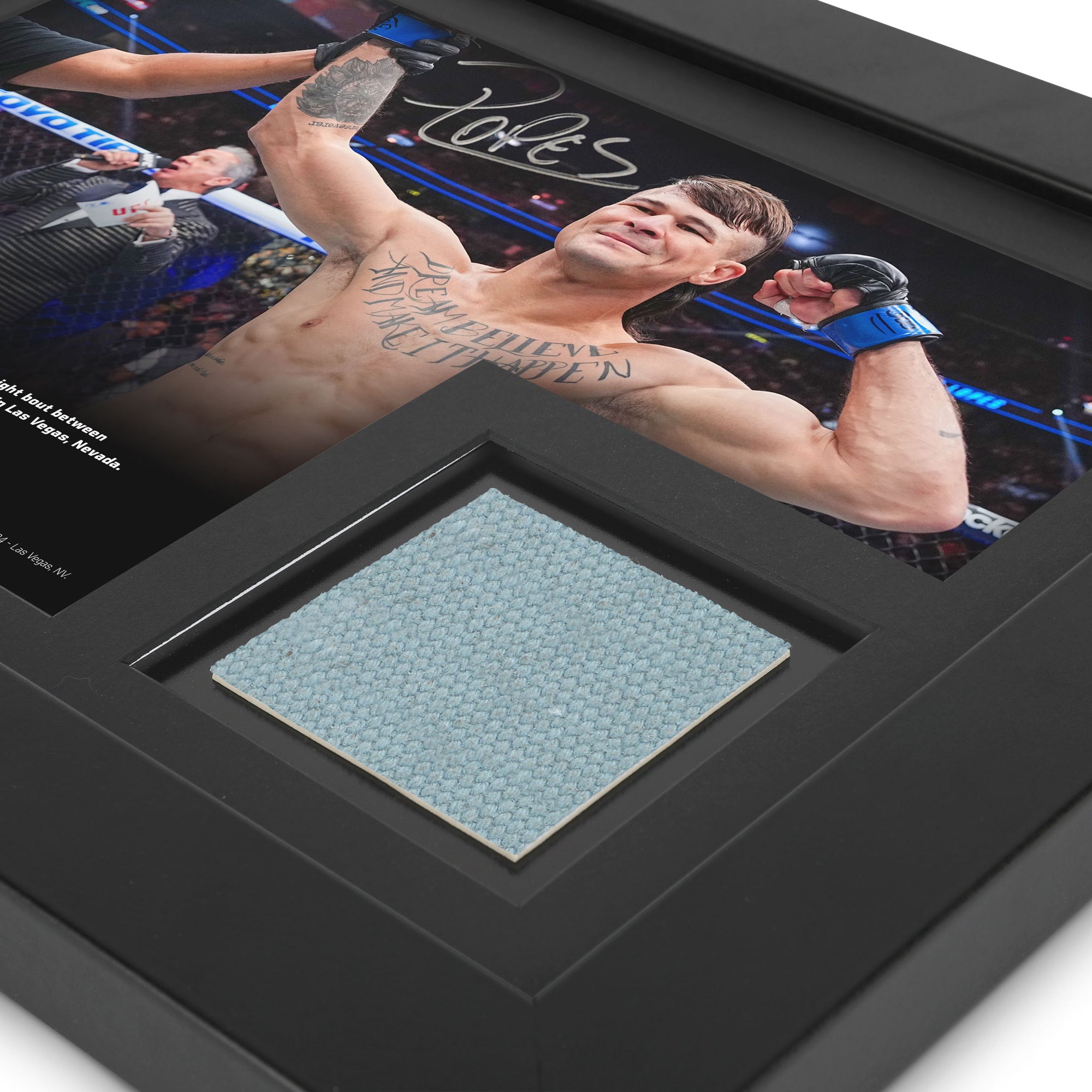 Diego Lopes Canvas & Signed 'Celebrating' Photo UFC 300: Pereira vs Hill