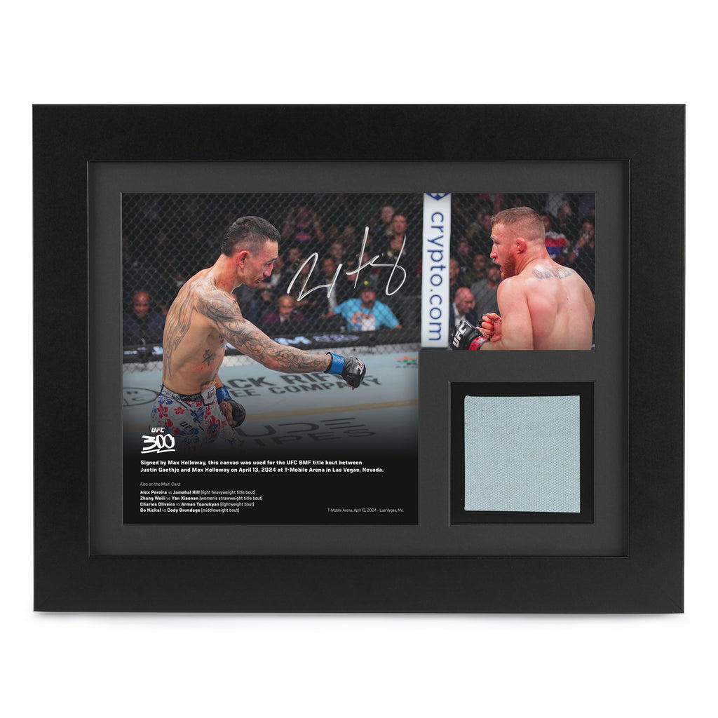 Max Holloway Canvas & Signed 'The Point' Photo UFC 300: Pereira vs Hill