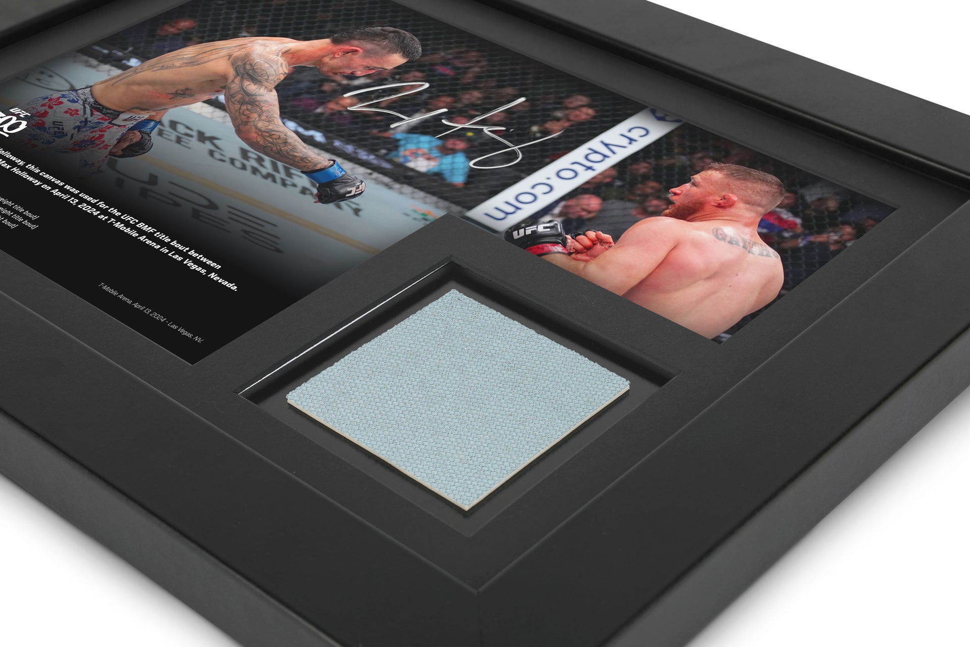 Max Holloway Canvas & Signed 'The Point' Photo UFC 300: Pereira vs Hill