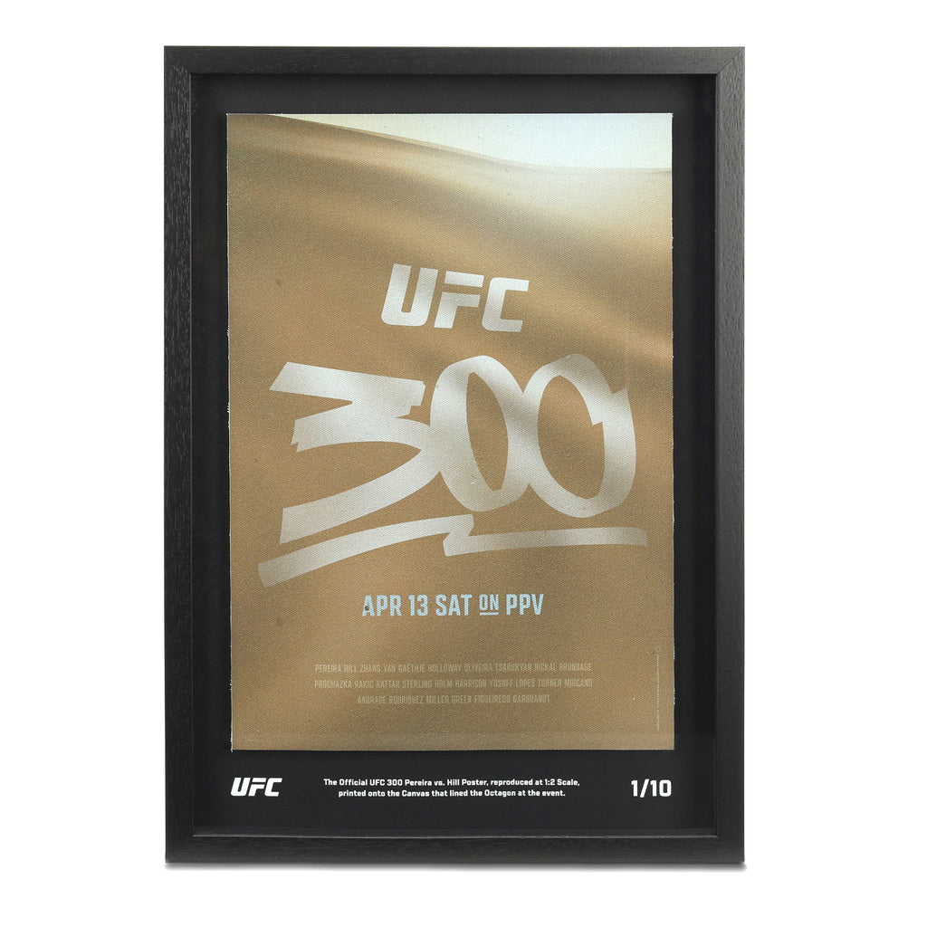 UFC 300: Pereira vs Hill Limited Edition Canvas Poster