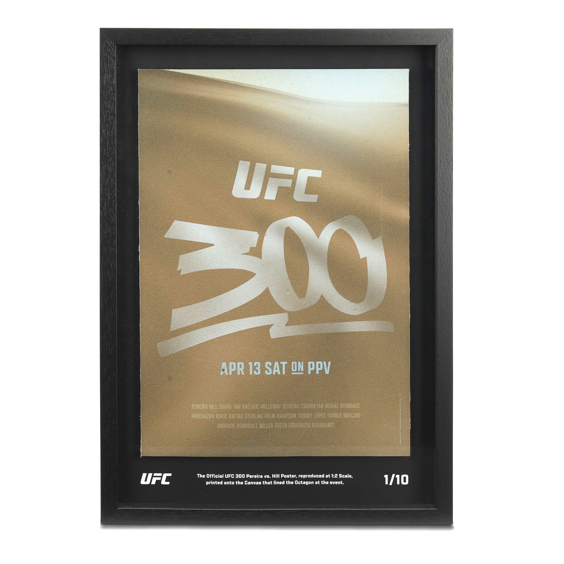 UFC 300: Pereira vs Hill Limited Edition Canvas Poster