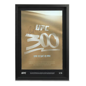 Max Holloway Signed UFC 300: Pereira vs Hill Limited Edition Canvas Poster