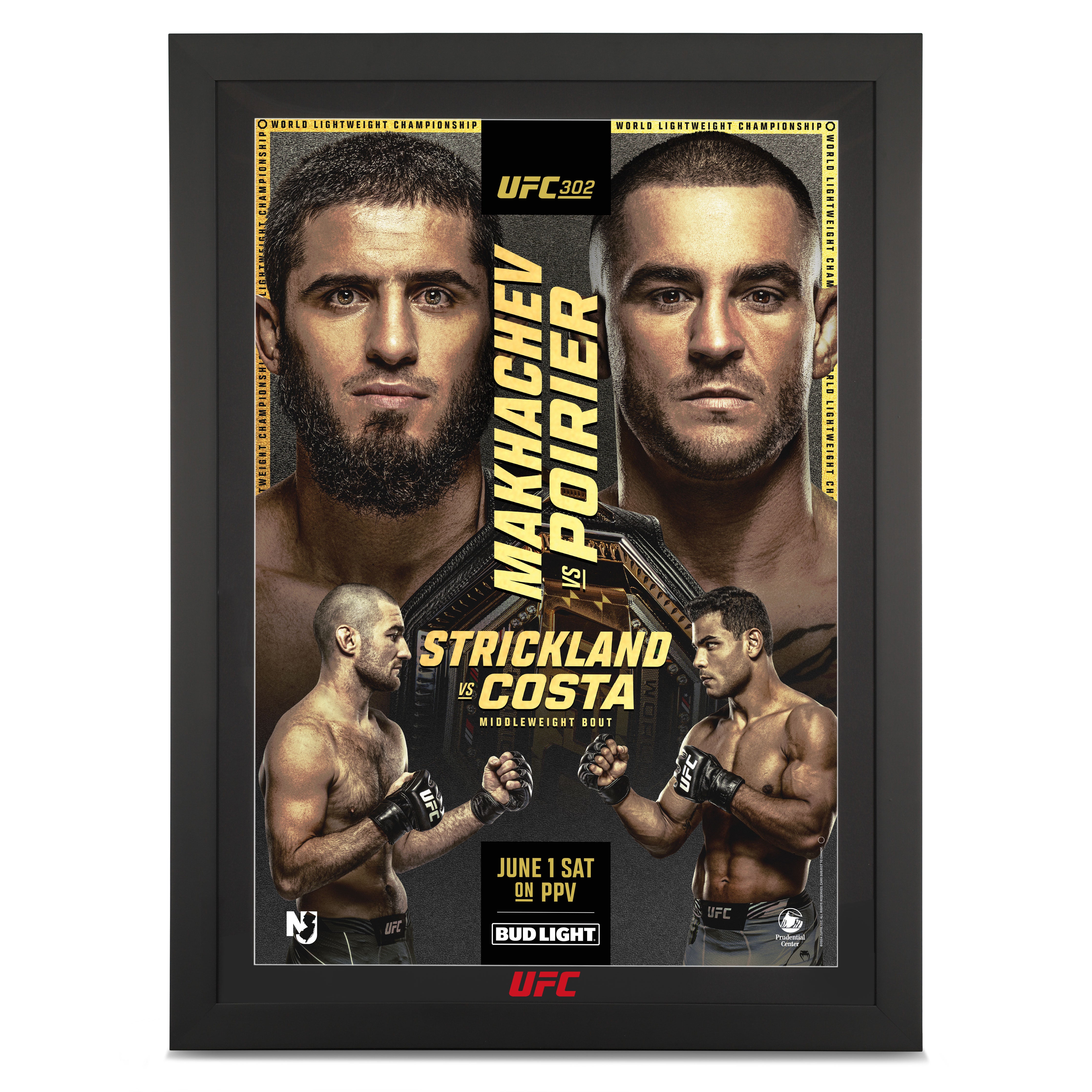 UFC 302: Makhachev vs. Poirier Autographed Event Poster