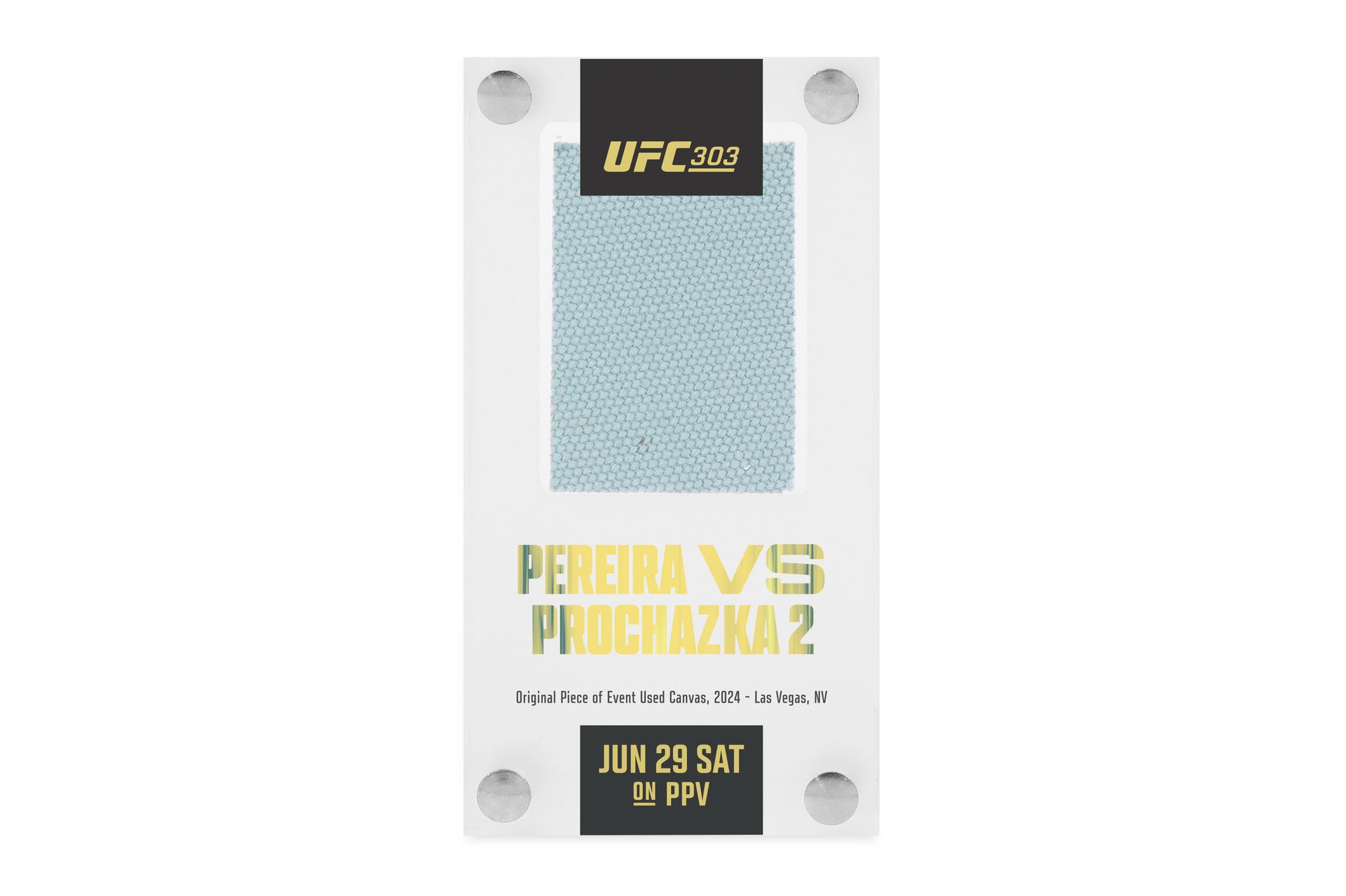 UFC 303: Pereira vs Prochazka 2 Canvas In Acrylic
