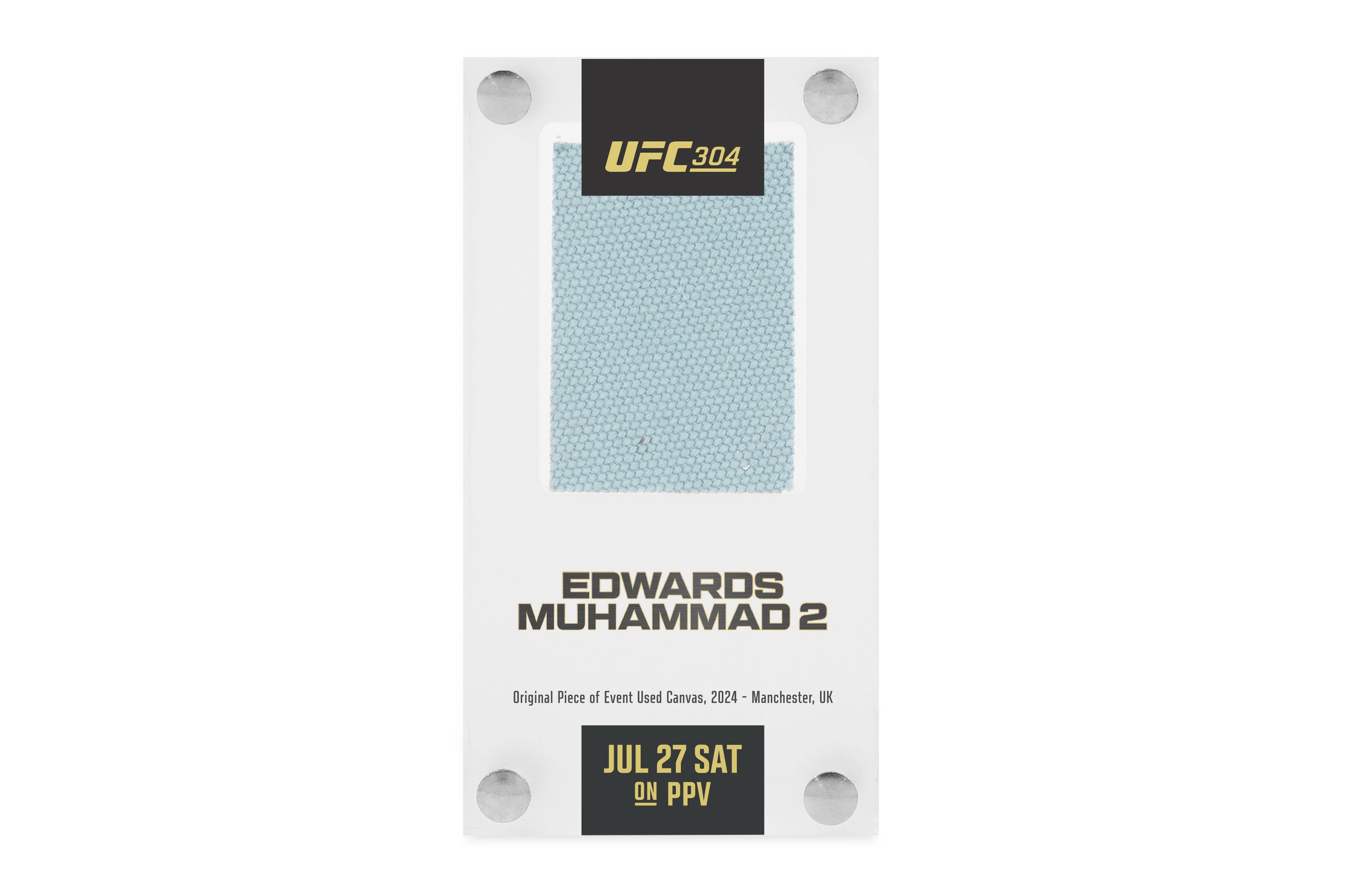 UFC 304: Edwards vs Muhammad 2 Canvas in Acrylic