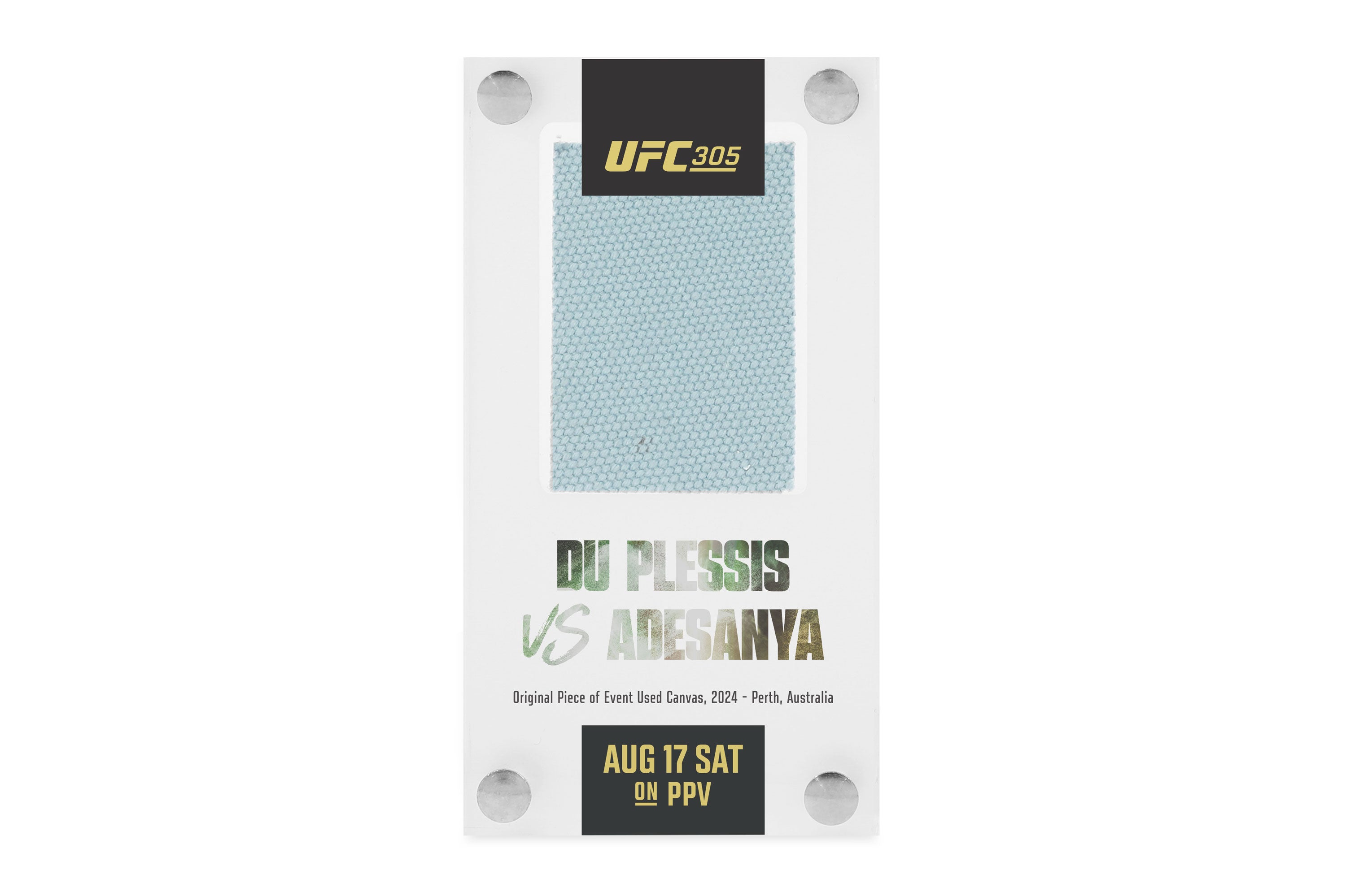 UFC 305: du Plessis vs Adesanya Canvas in Acrylic