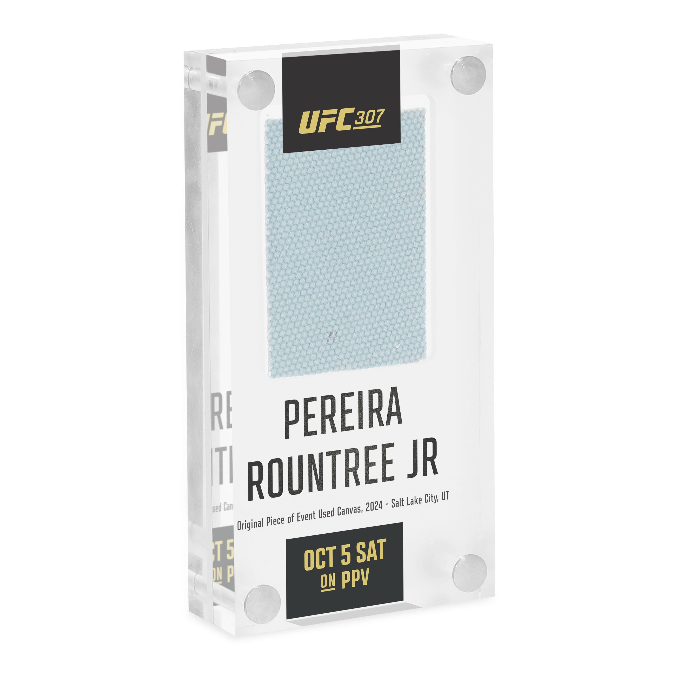 UFC 307: Pereira vs Rountree Jr Canvas in Acrylic