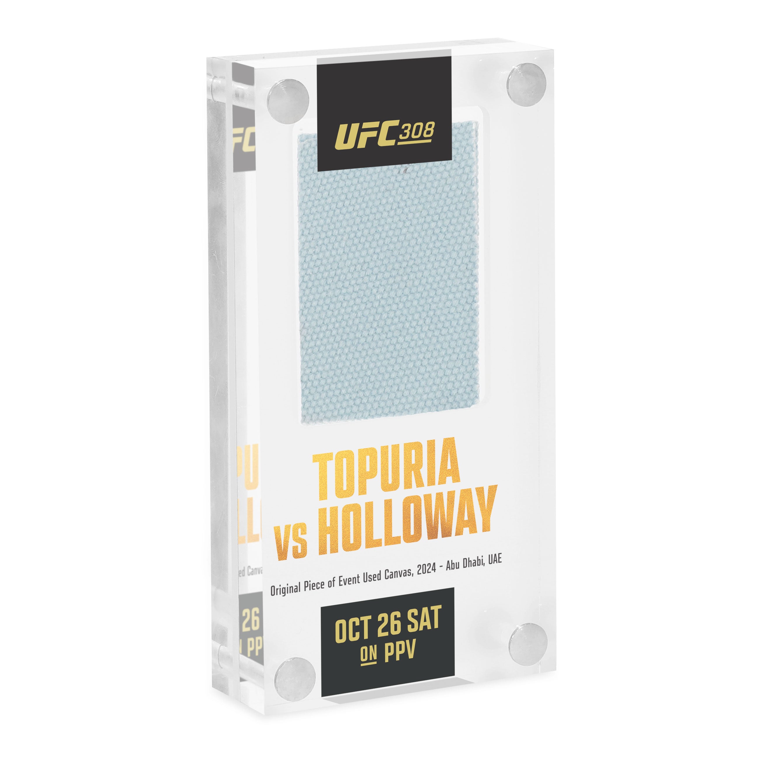 UFC 308: Topuria vs Holloway Canvas in Acrylic