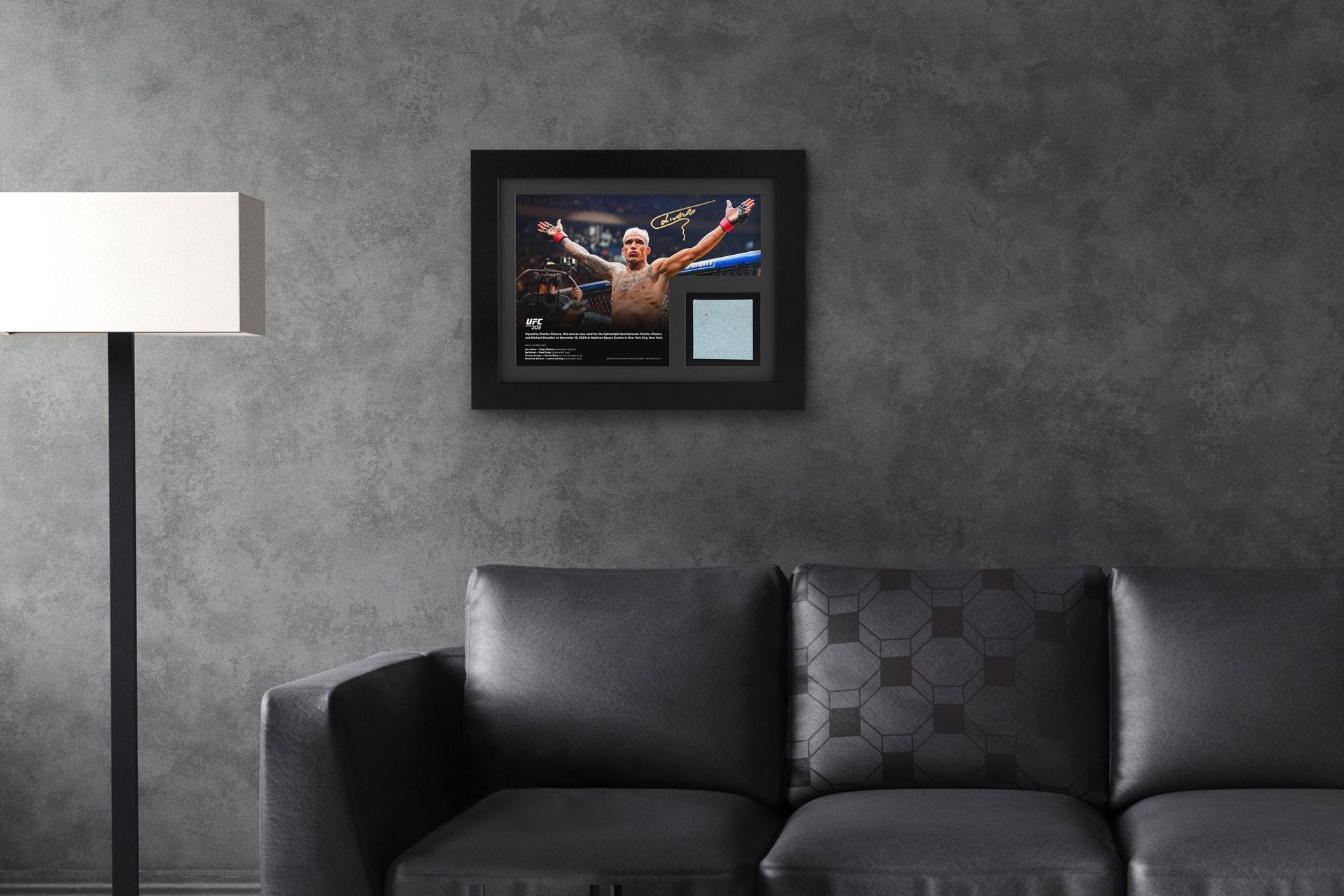 Charles Oliveira Canvas & Signed Photo UFC 309: Jones vs Miocic